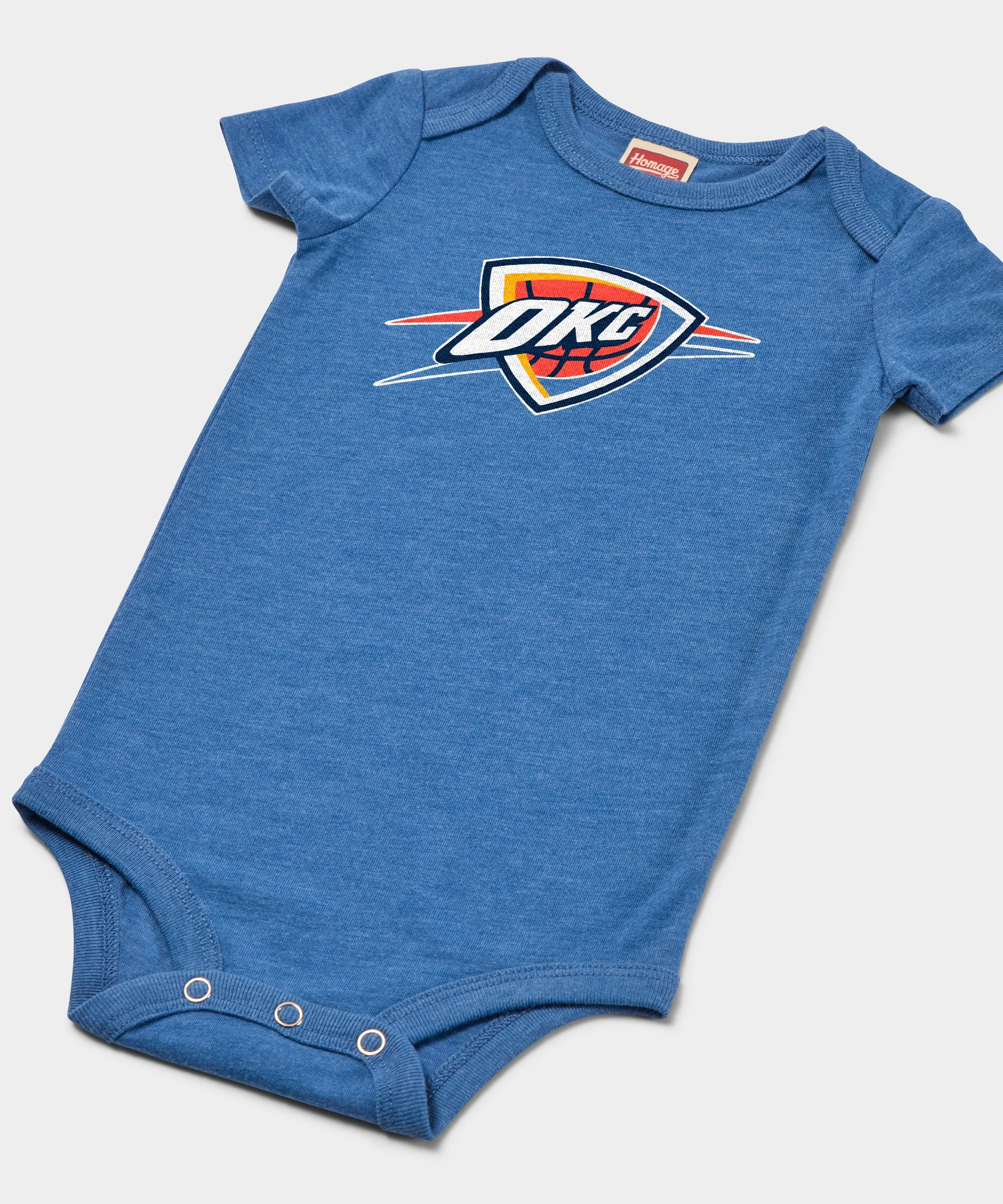 OKC Thunder Logo Baby One Piece - Image 2