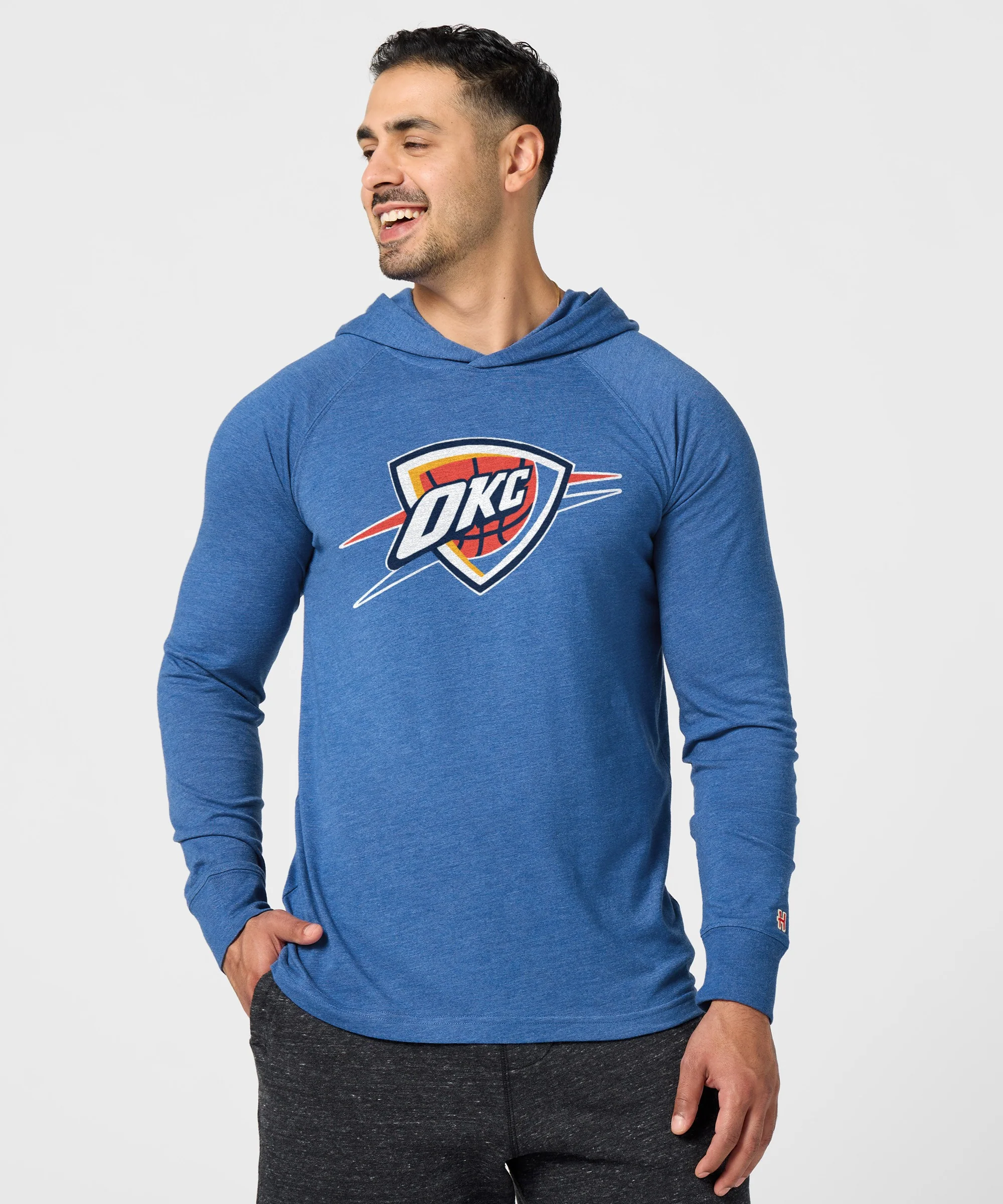 OKC Thunder Logo Lightweight Hoodie - Image 3