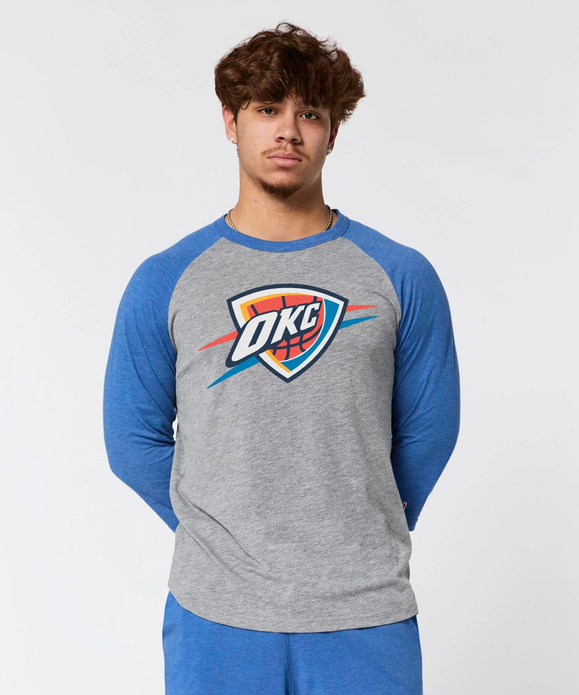 OKC Thunder Logo Raglan - Image 3