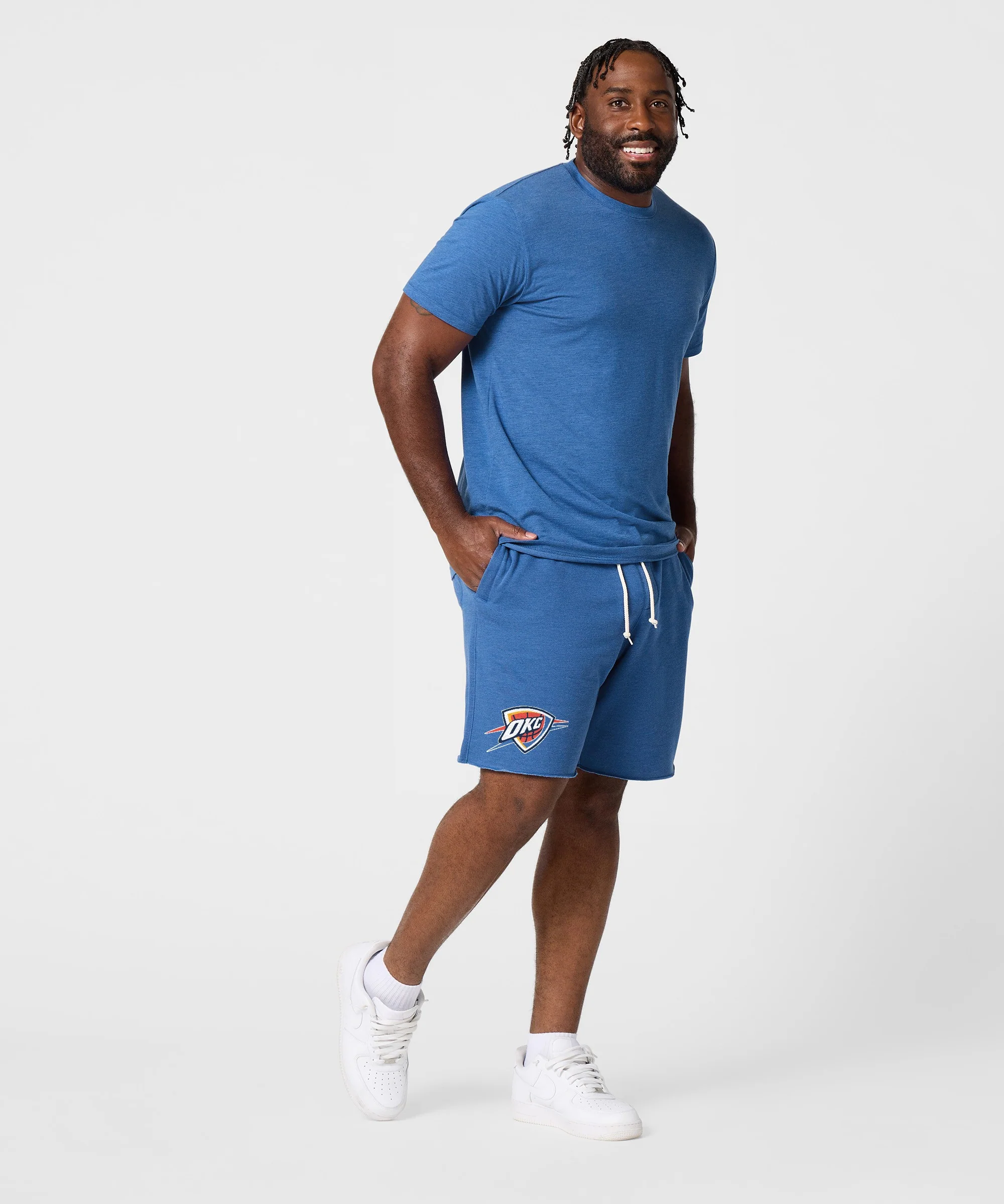OKC Thunder Logo Sweat Shorts - Image 5