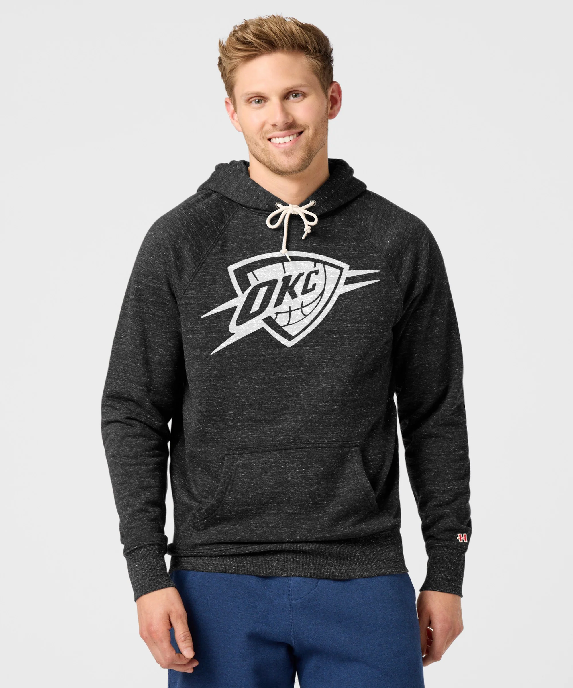Oklahoma City Thunder Blacktop Logo Hoodie - Image 3