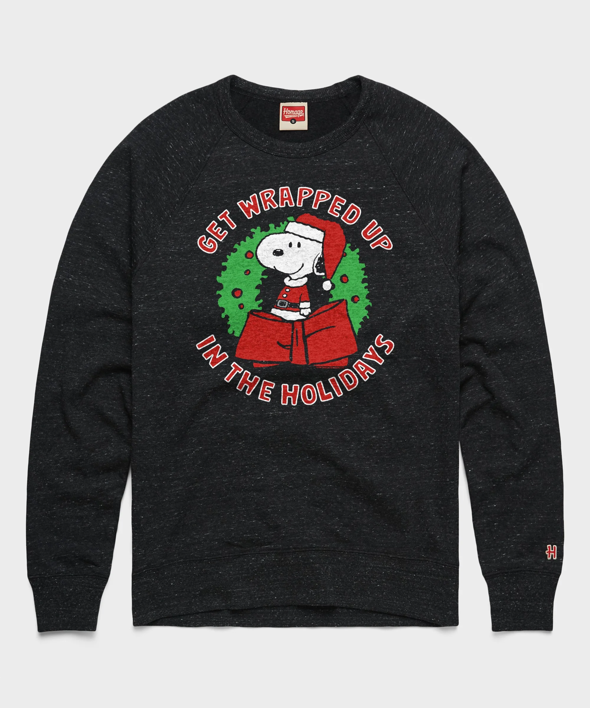 Peanuts Snoopy Get Wrapped Up In The Holidays Crewneck