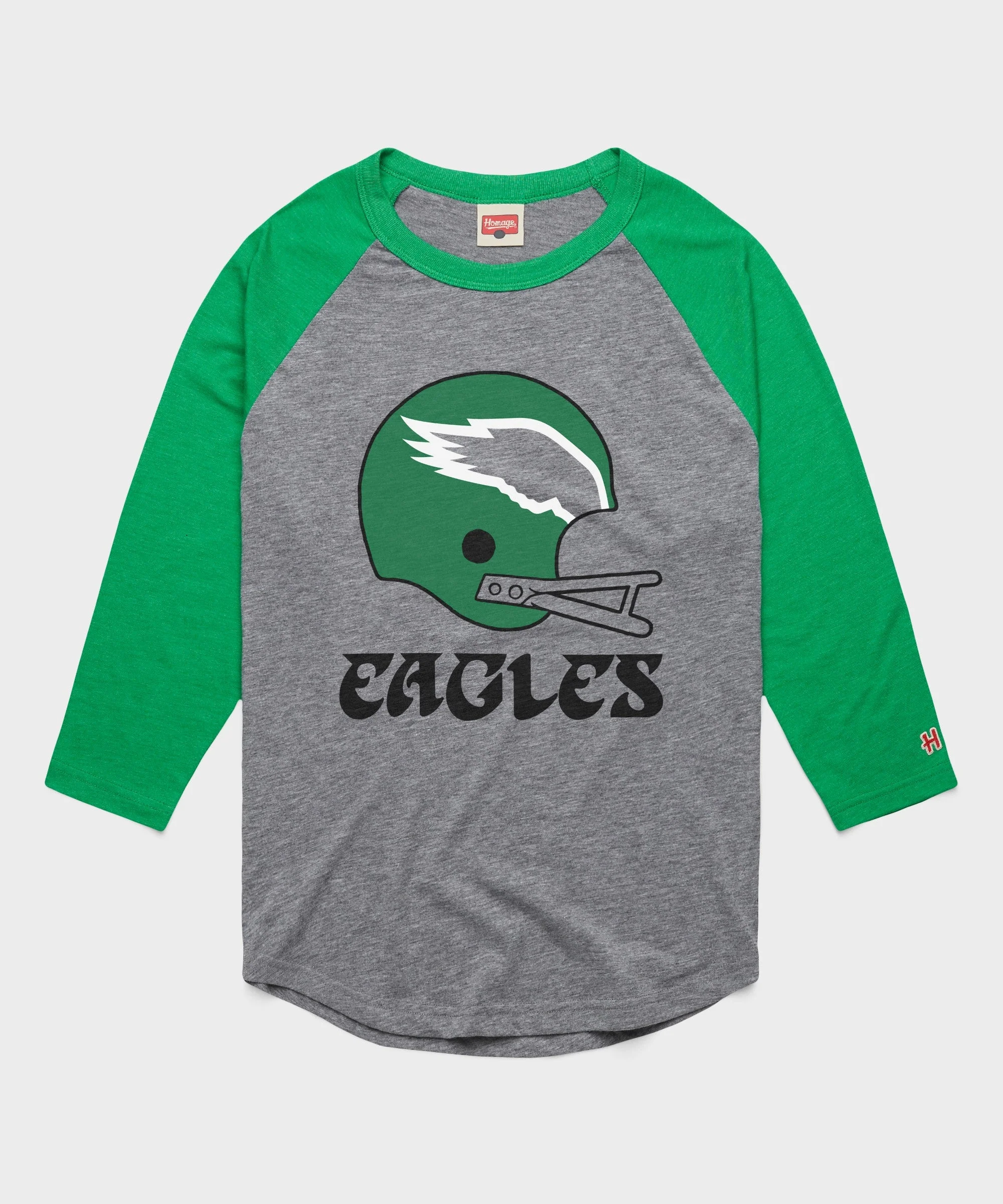Philadelphia Eagles Big Helmet Raglan