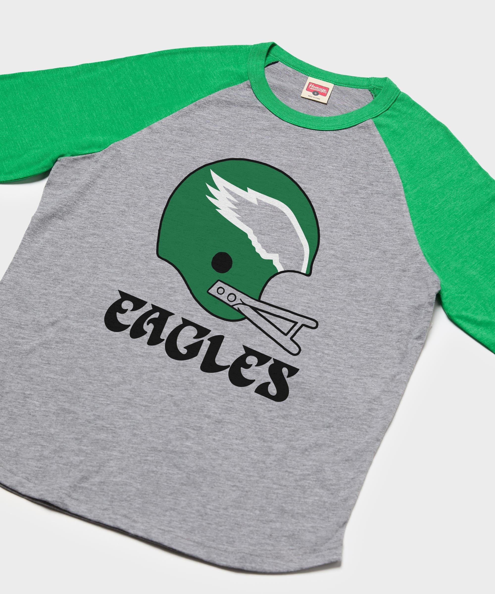 Philadelphia Eagles Big Helmet Raglan - Image 2