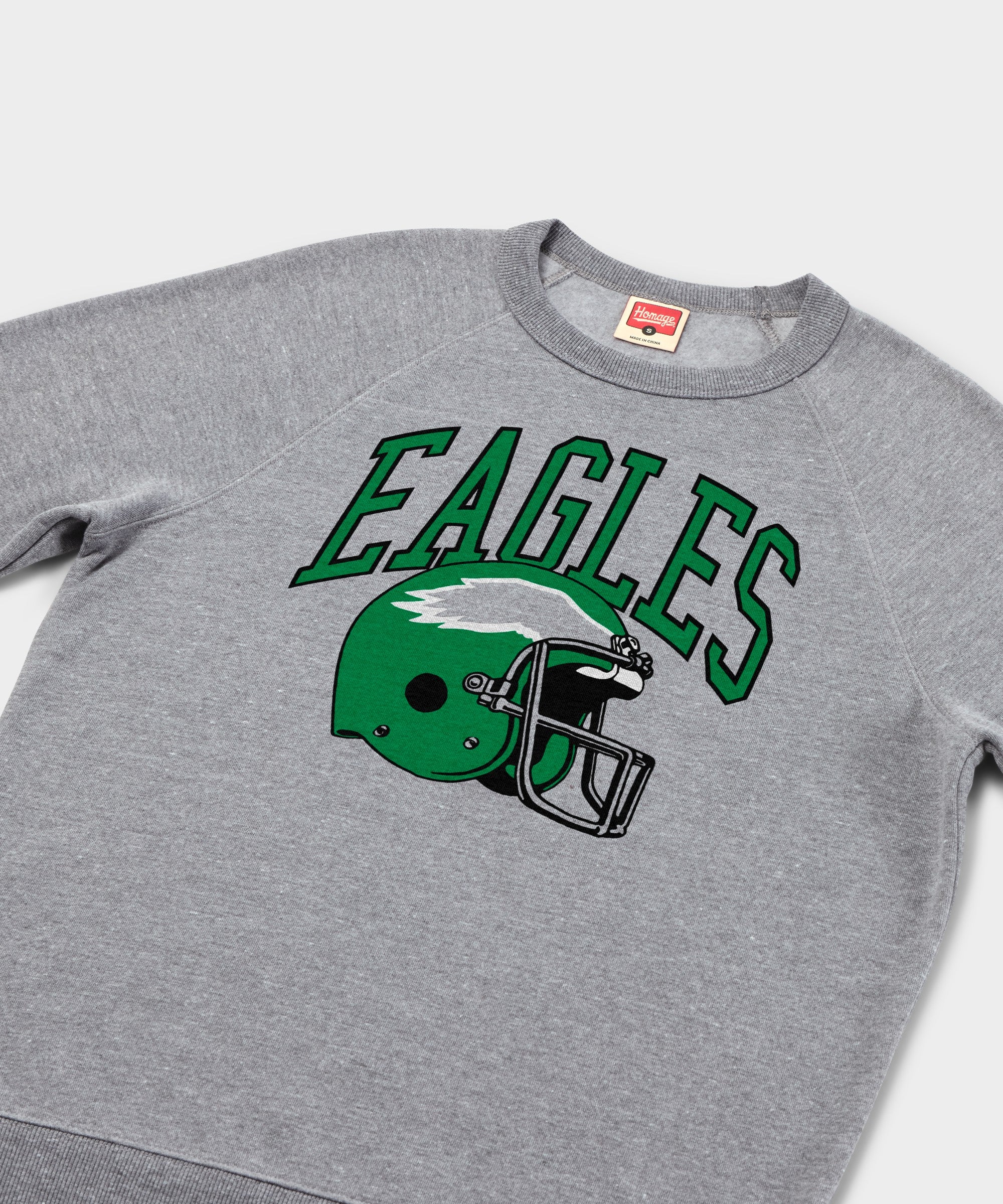 Philadelphia Eagles Helmet Retro Crewneck - Image 6