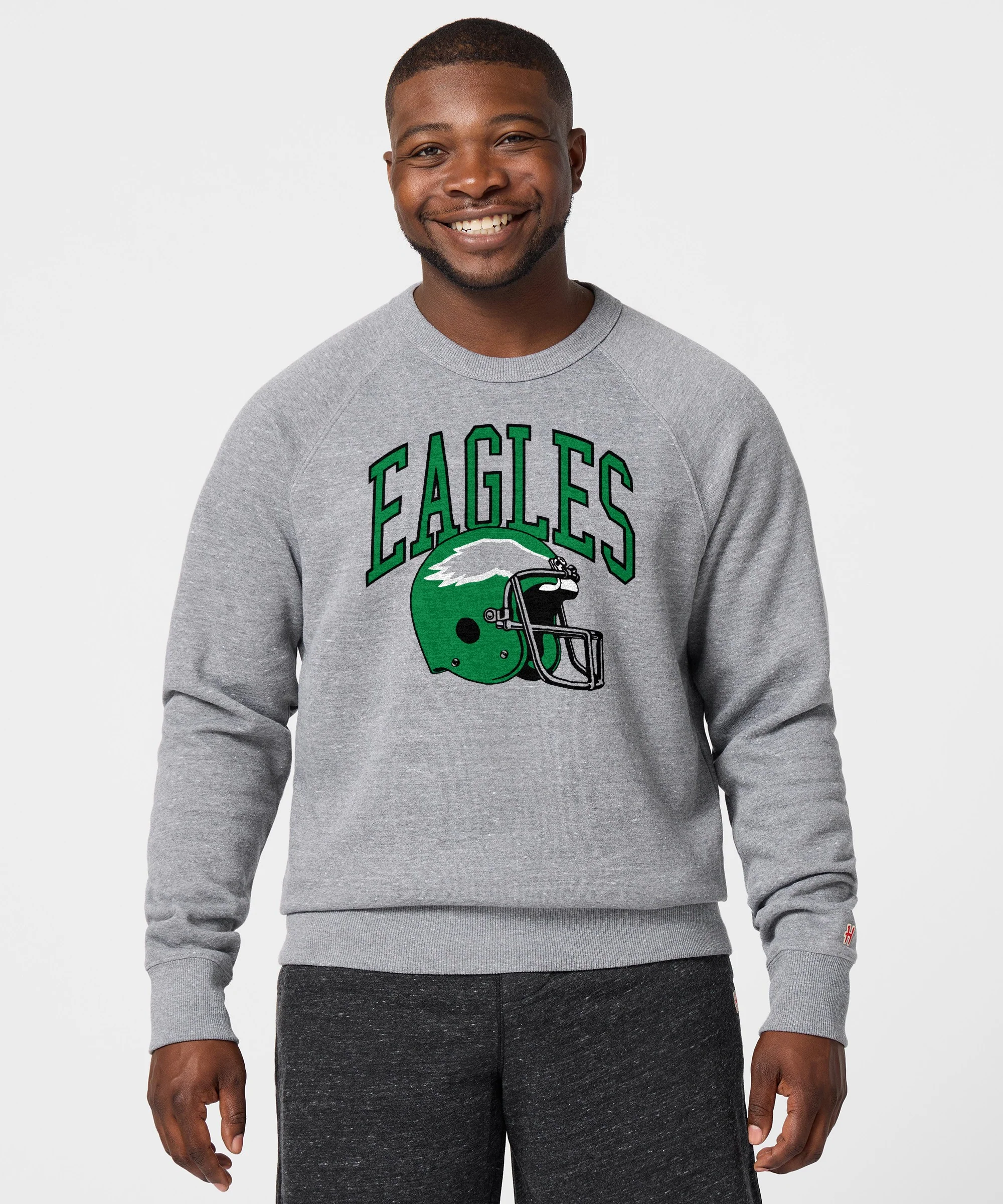 Philadelphia Eagles Helmet Retro Crewneck - Image 9