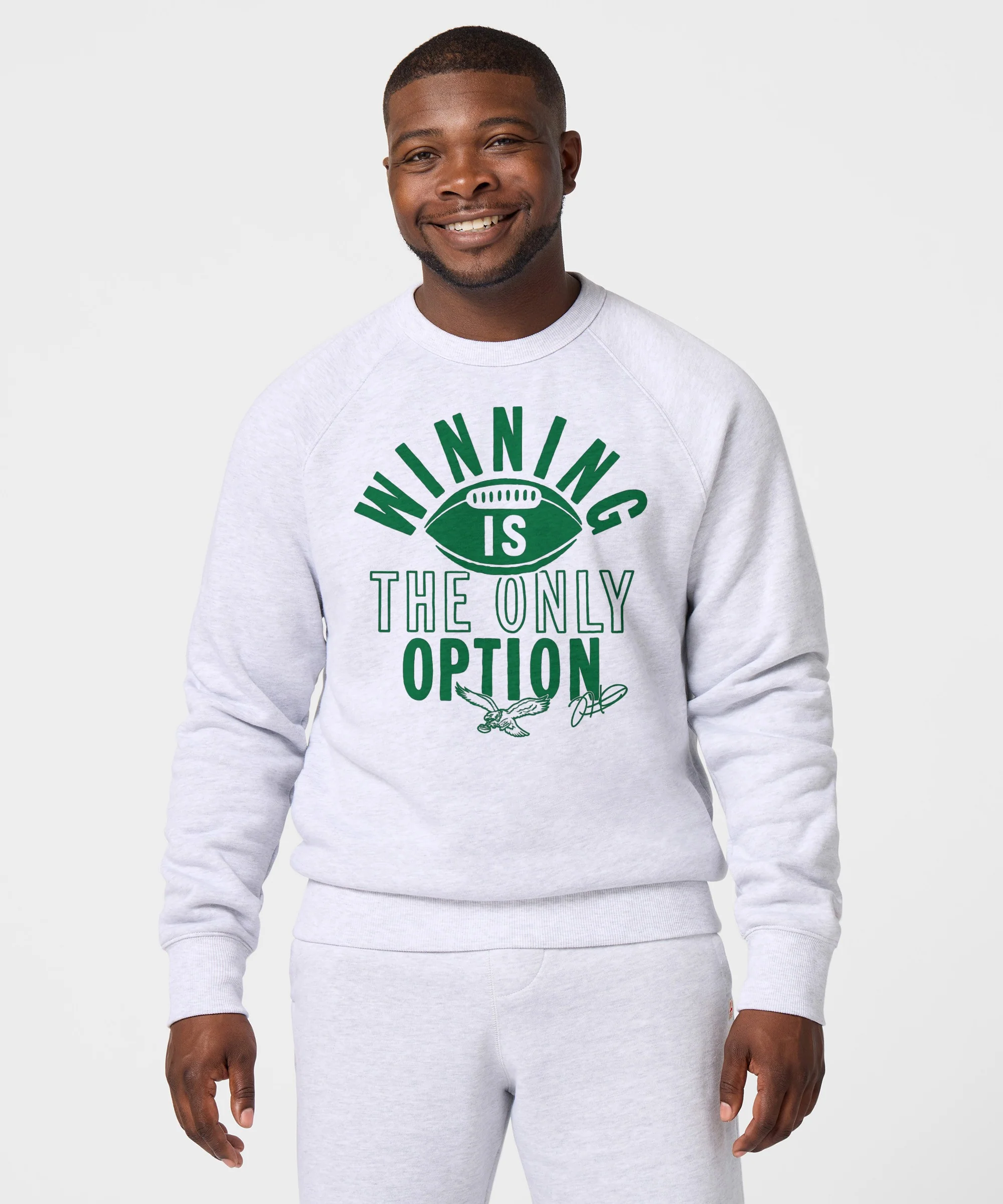 Philadelphia Eagles Jalen Hurts Winning Is The Only Option Crewneck - Image 3