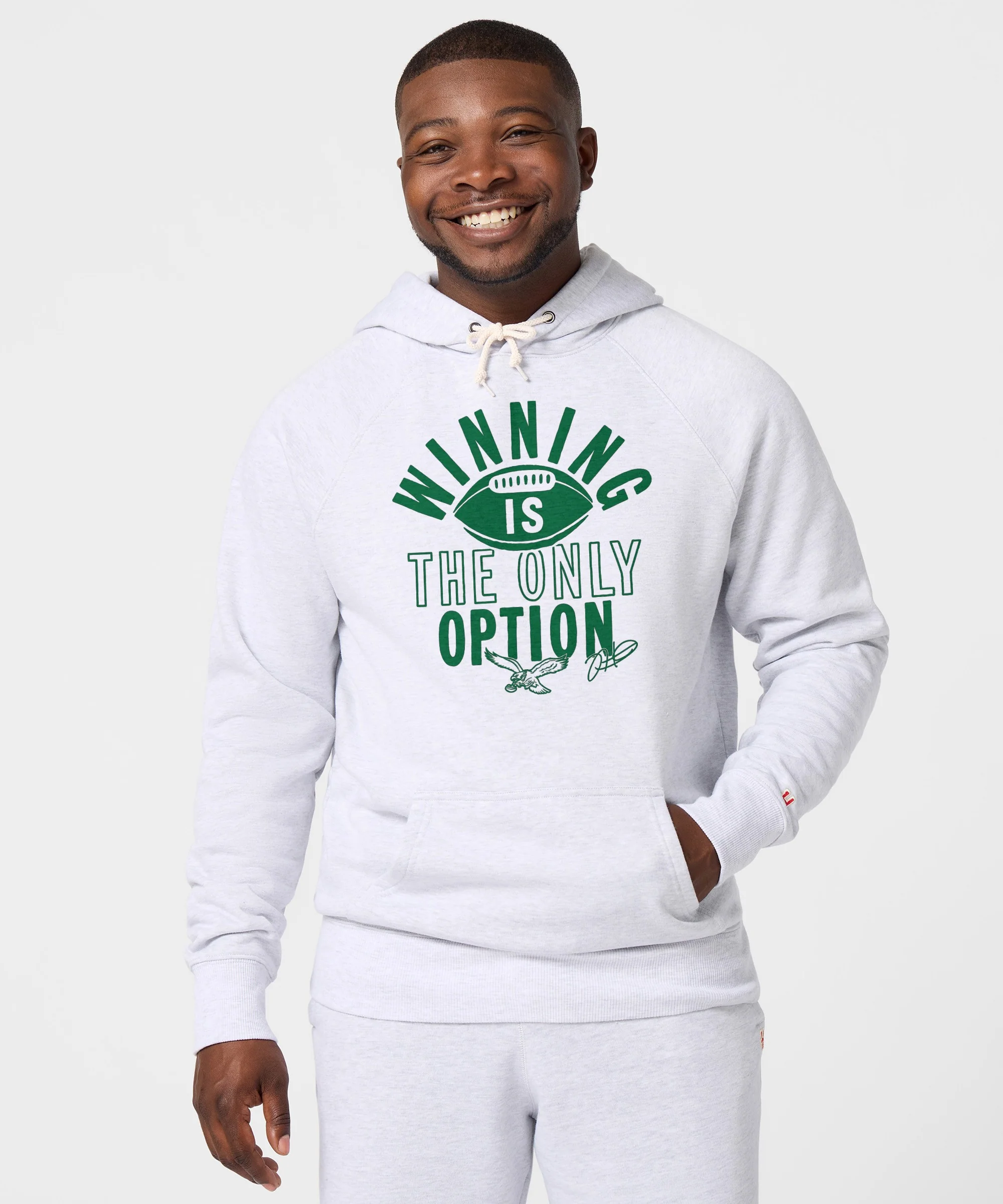 Philadelphia Eagles Jalen Hurts Winning Is The Only Option Hoodie - Image 3