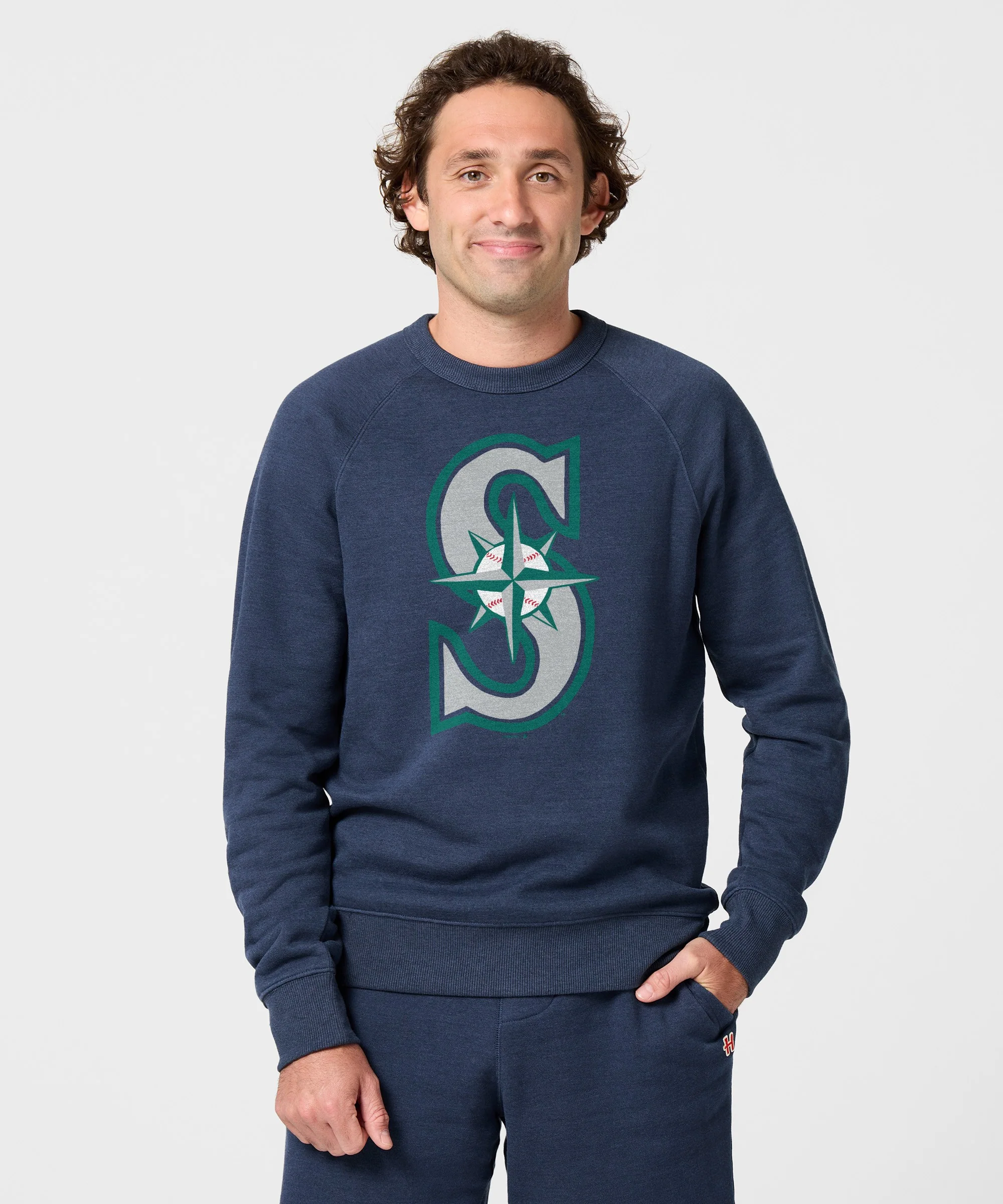 Seattle Mariners Cap Logo '93 Crewneck - Image 3