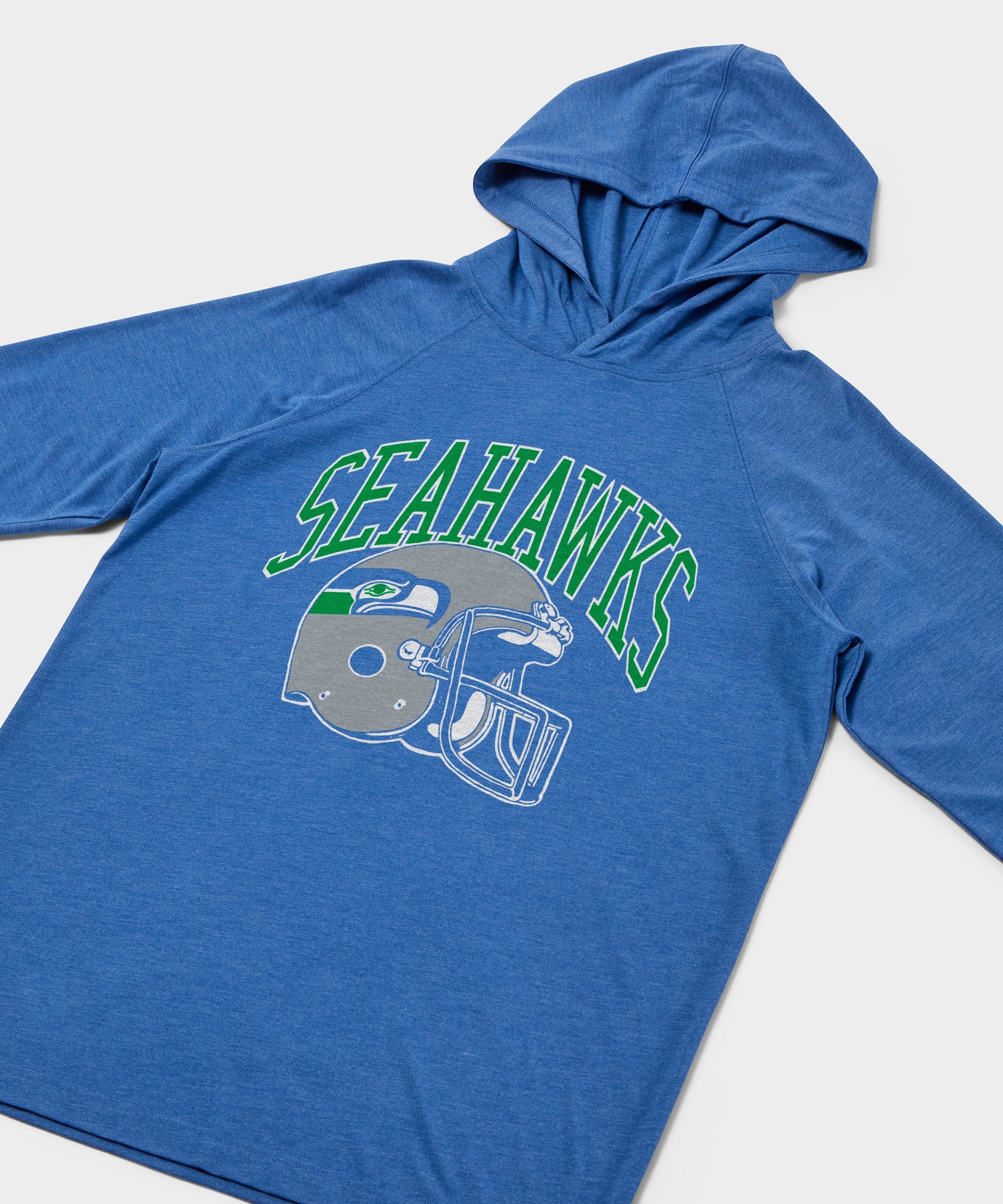 Seattle Seahawks Helmet Retro Lightweight Hoodie - Image 2