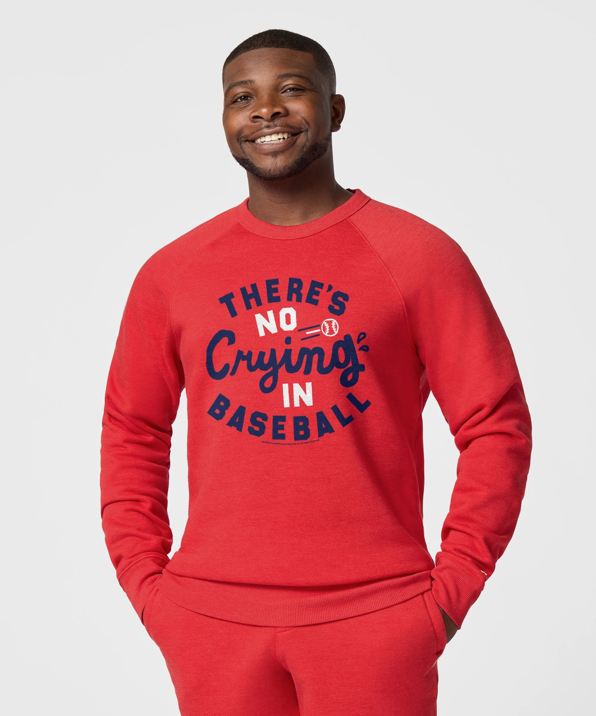 There's No Crying In Baseball Crewneck - Image 3