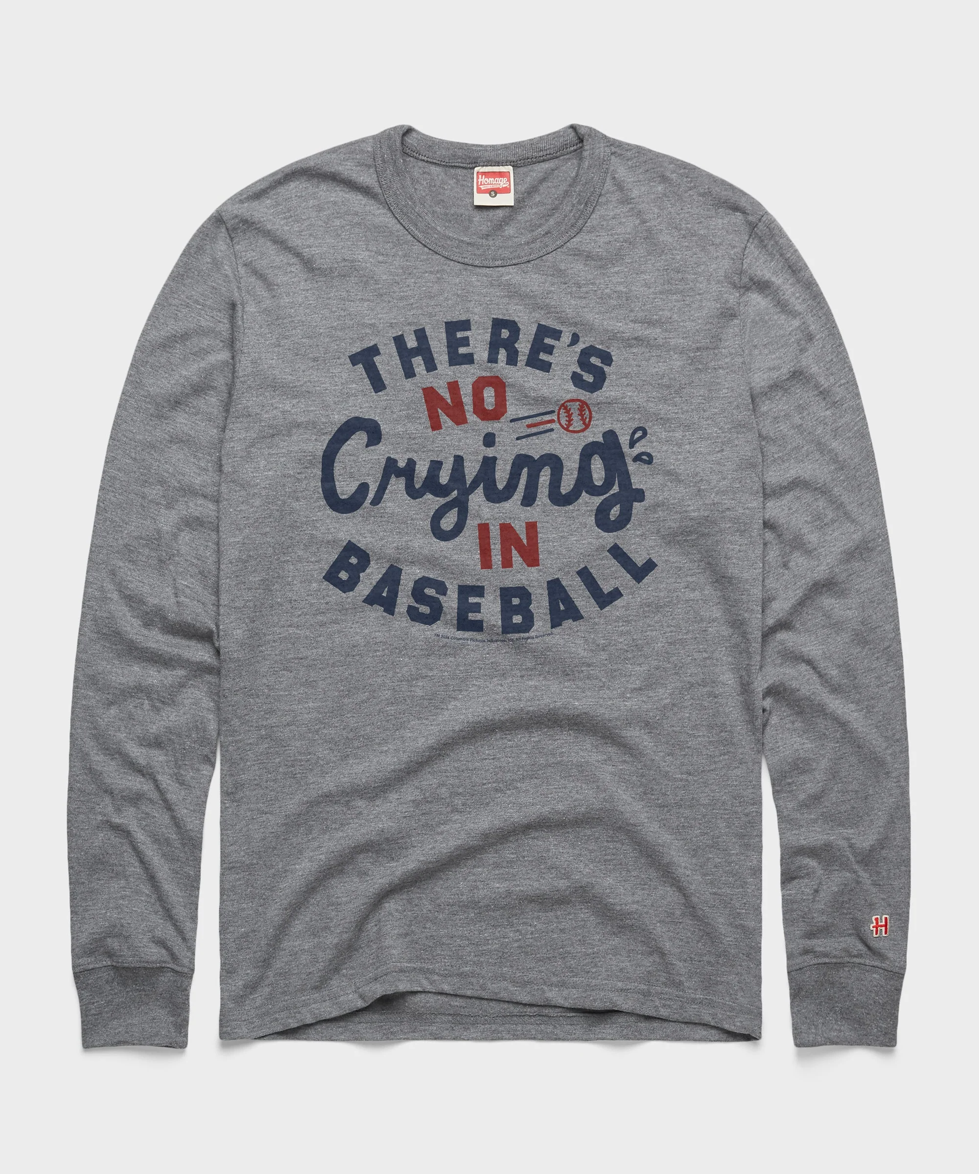 There's No CryIng In Baseball Long Sleeve Tee - Image 2