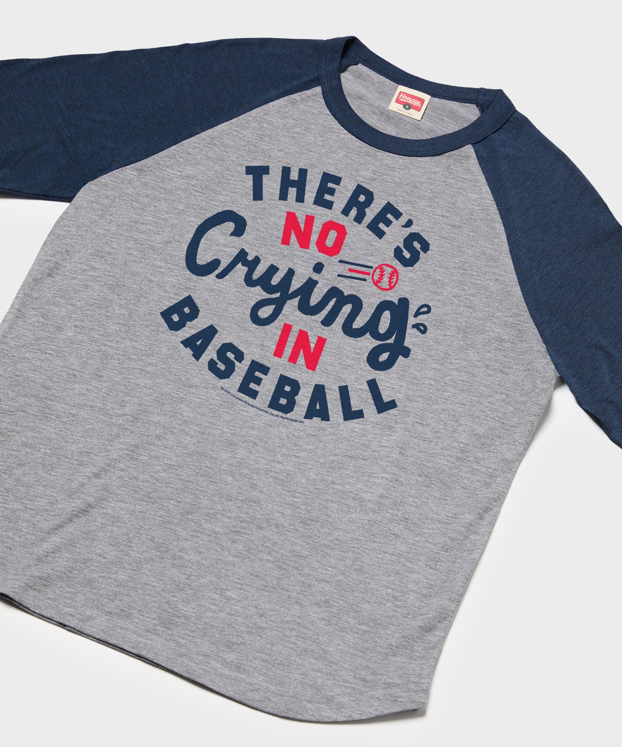 There's No Crying In Baseball Raglan - Image 2