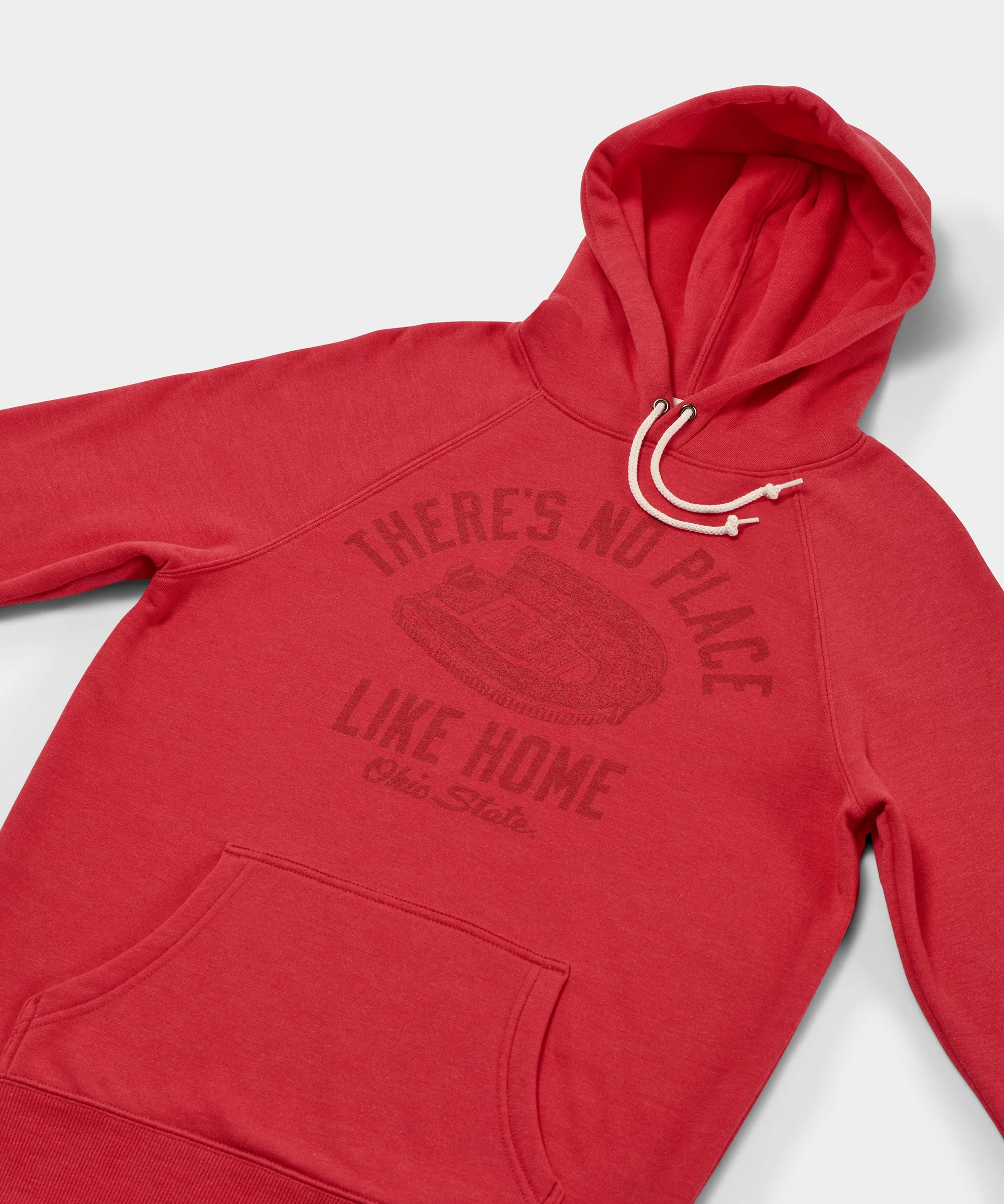 There's No Place Like Home Ohio State All Scarlet Hoodie - Image 2