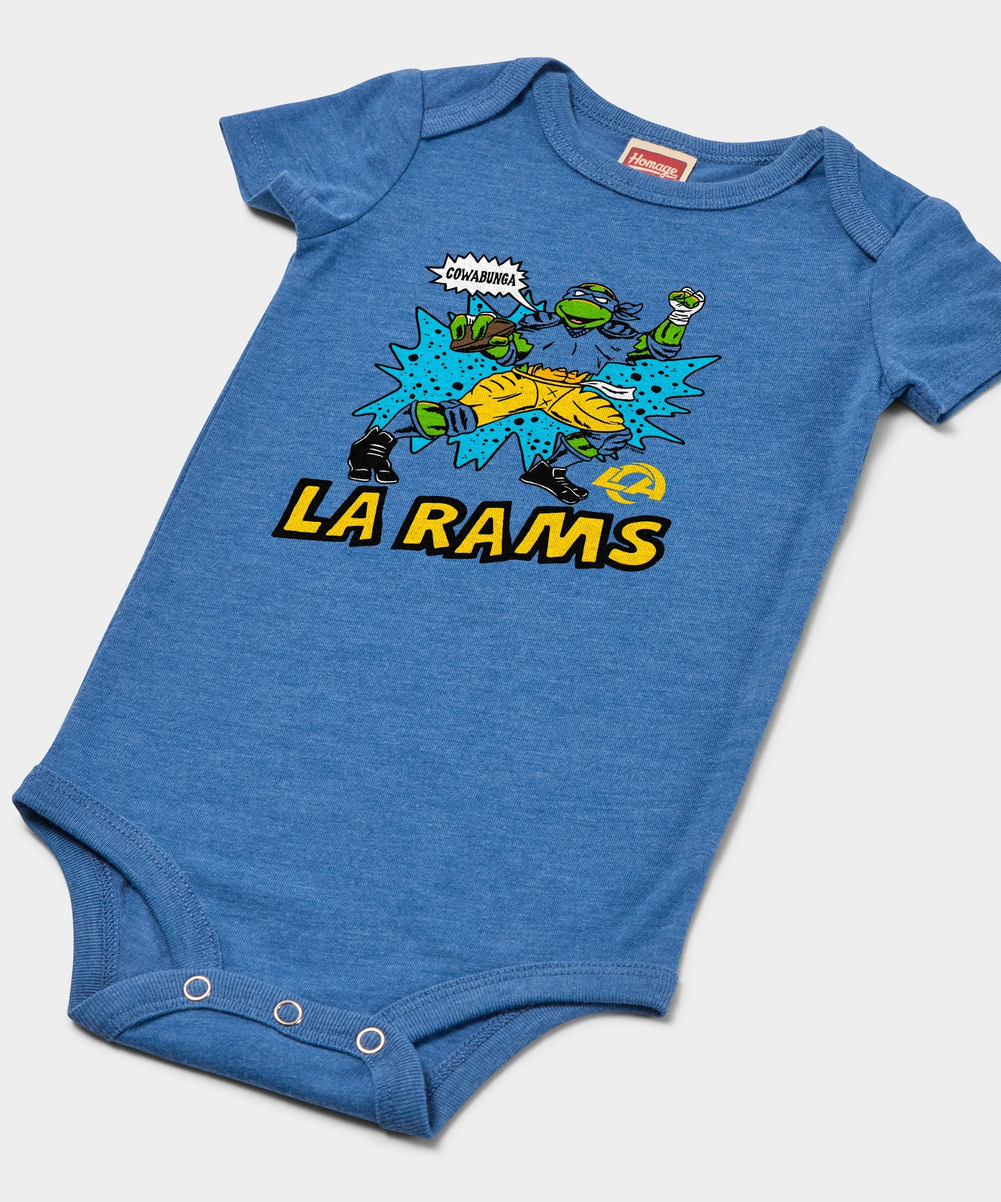 TMNT Leonardo x Los Angeles Rams Baby One Piece - Image 2
