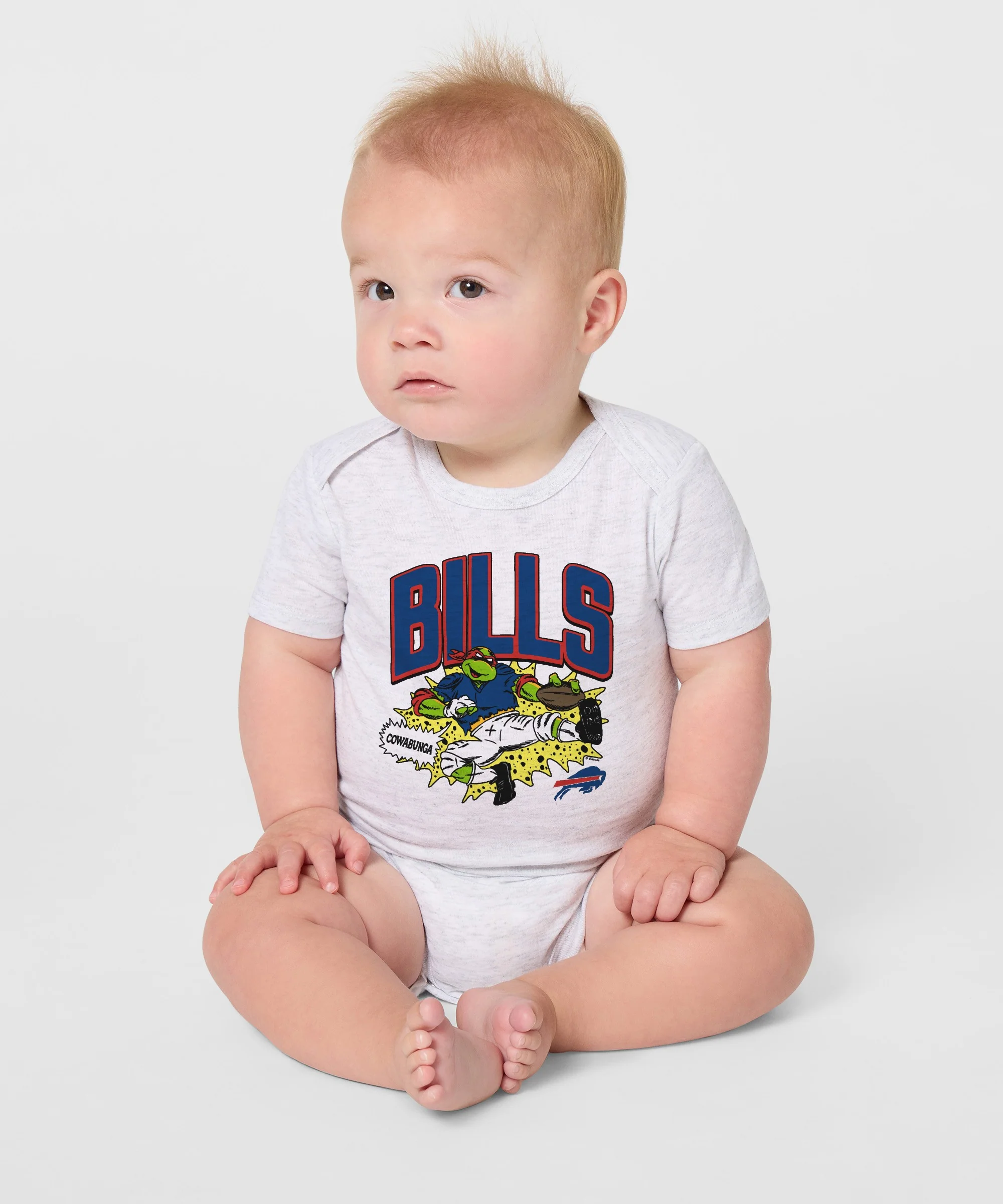 TMNT Raphael x Buffalo Bills Baby One Piece - Image 3