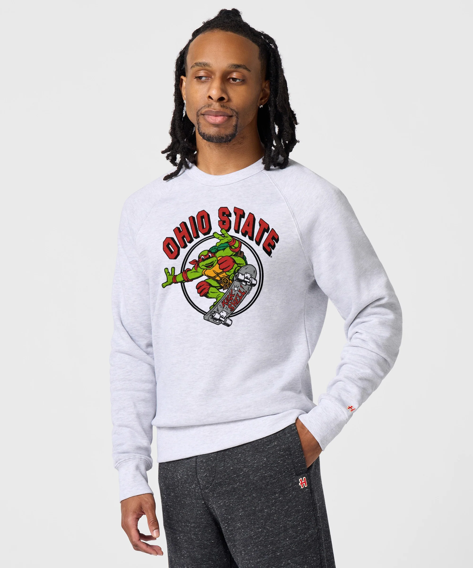 TMNT Raphael x Ohio State Kick Shell Crewneck - Image 3