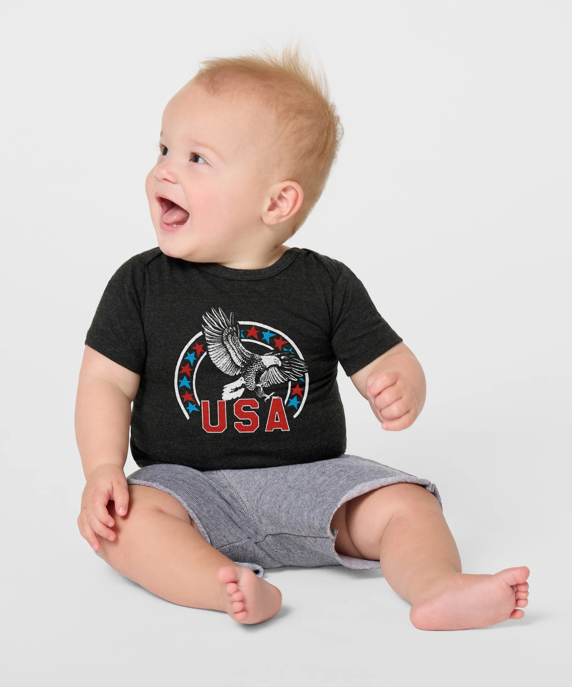 USA Bald Eagle Baby One Piece - Image 3