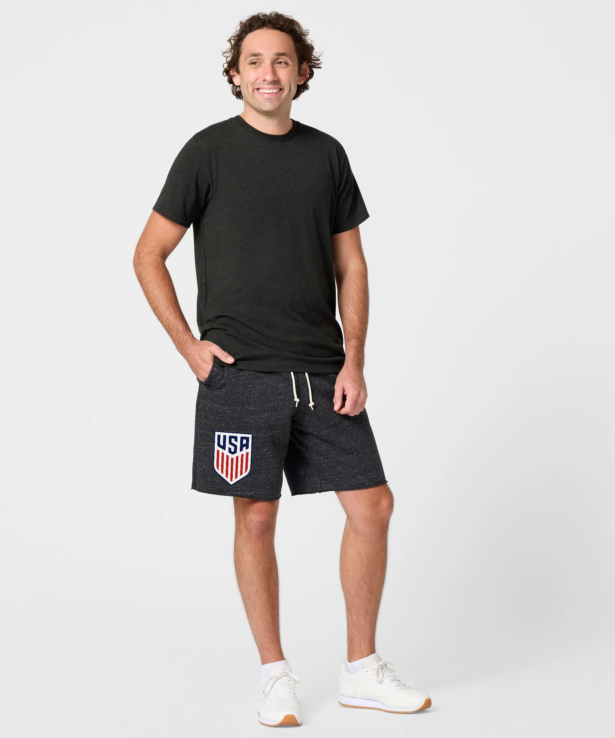 USA Crest Sweat Shorts - Image 5