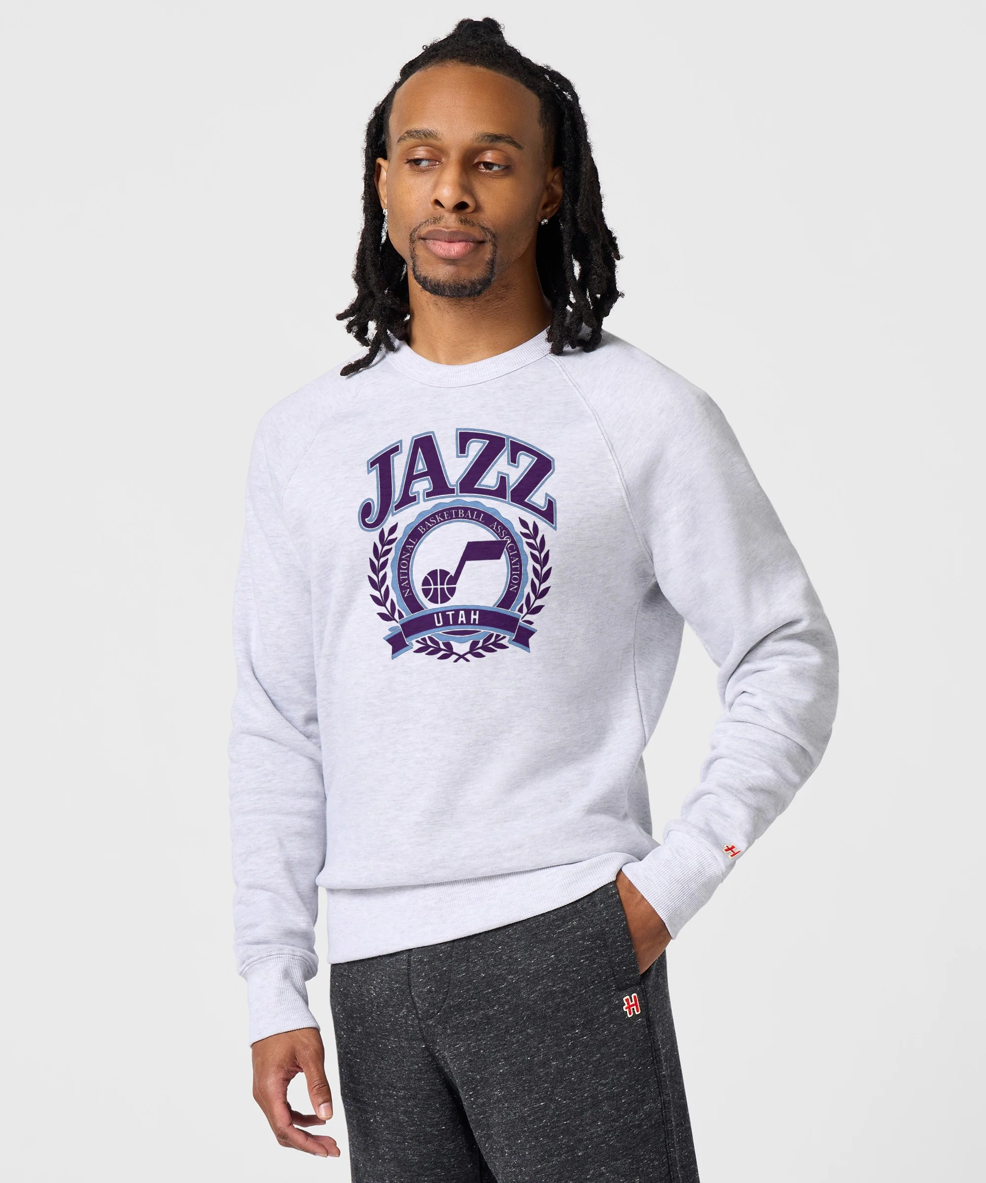 Utah Jazz Crest Crewneck - Image 3