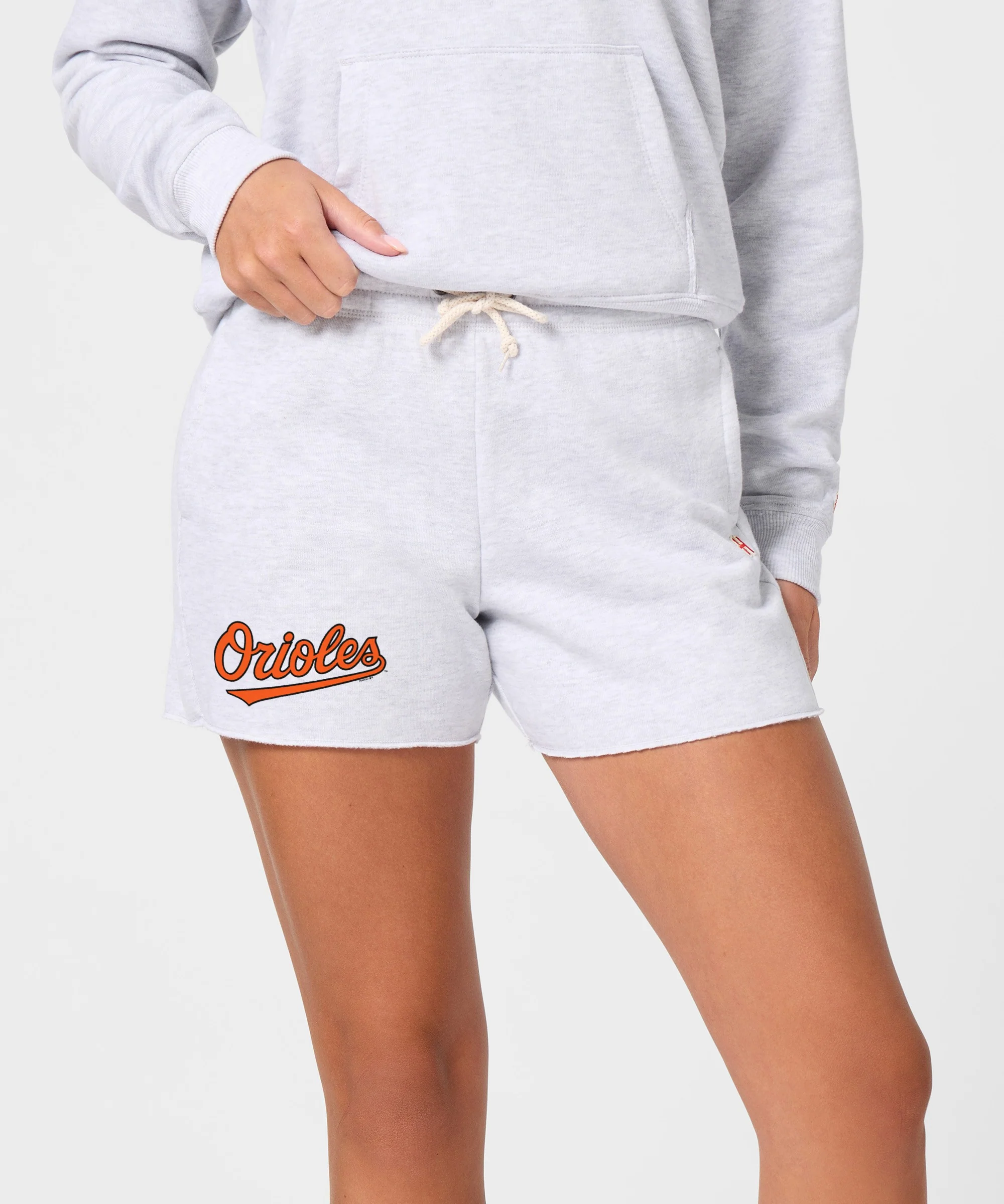 Women's Baltimore Orioles Jersey Logo '04 Sweat Shorts - Image 3