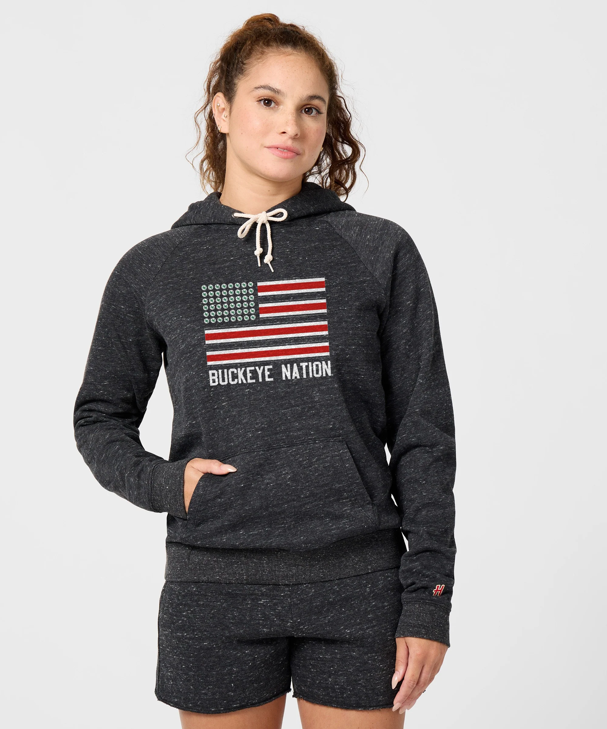 Women's Buckeye Nation Flag Hoodie - Image 3