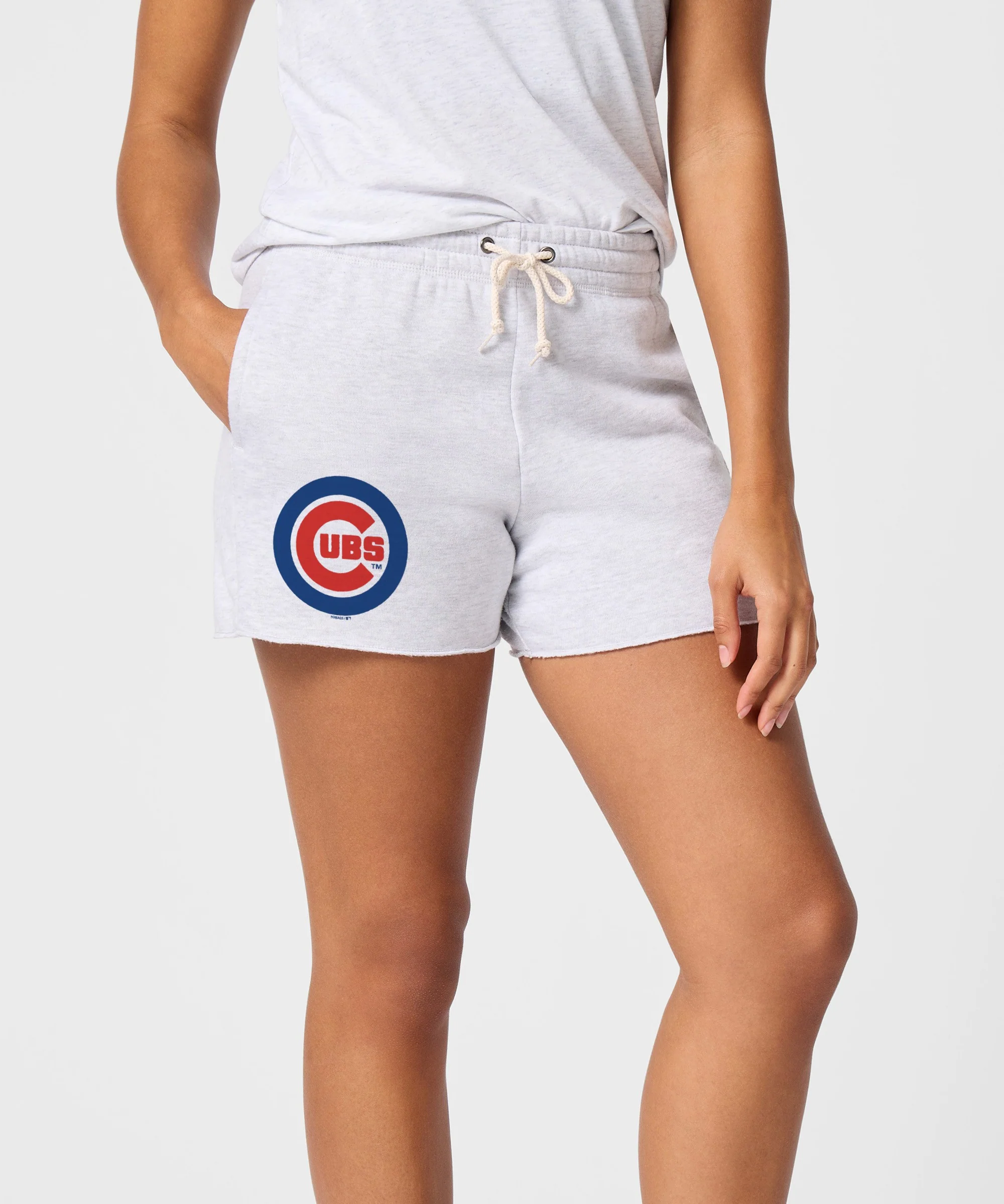 Women's Chicago Cubs Jersey Logo '79 Sweat Shorts - Image 3