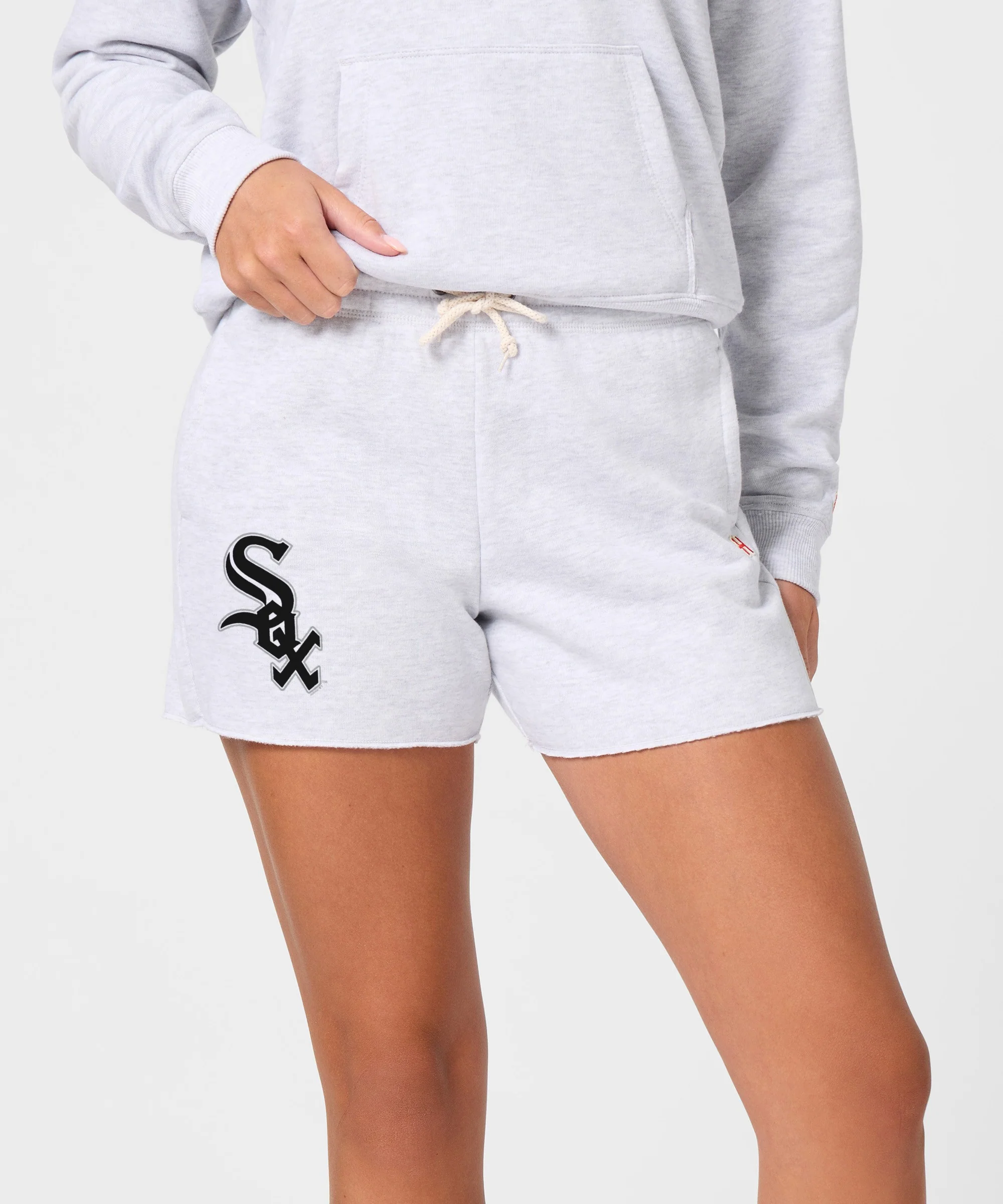 Women's Chicago White Sox Jersey Logo '91 Sweat Shorts - Image 3