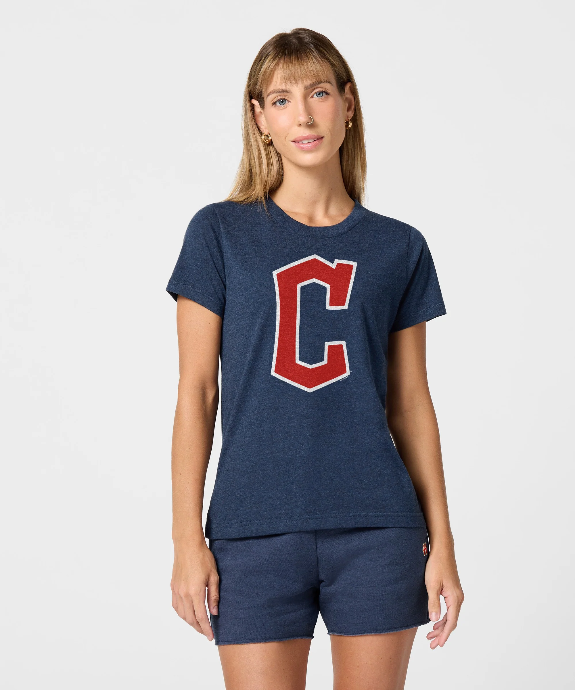 Women's Cleveland Guardians Cap Logo '22 - Image 3