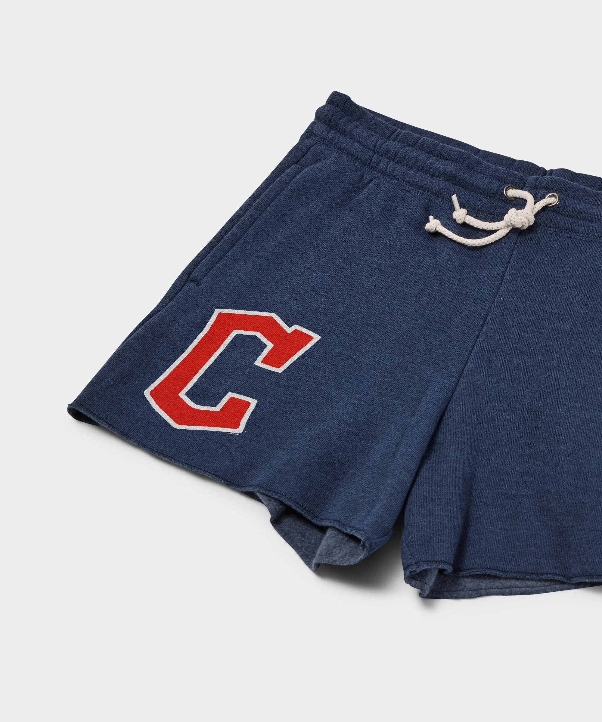 Women's Cleveland Guardians Cap Logo '22 Sweat Shorts - Image 2