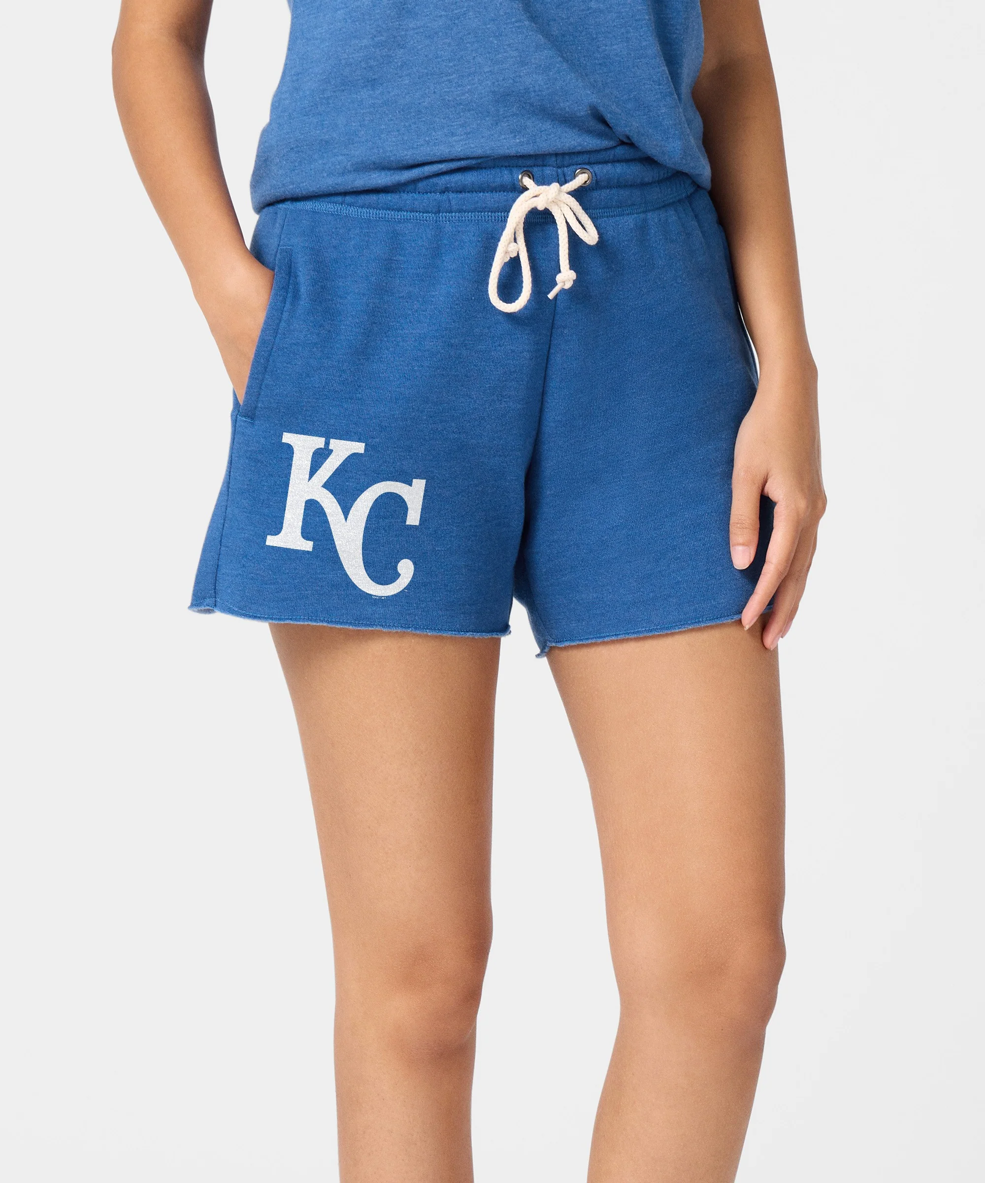 Women's Kansas City Royals Cap Logo '69 Sweat Shorts - Image 3