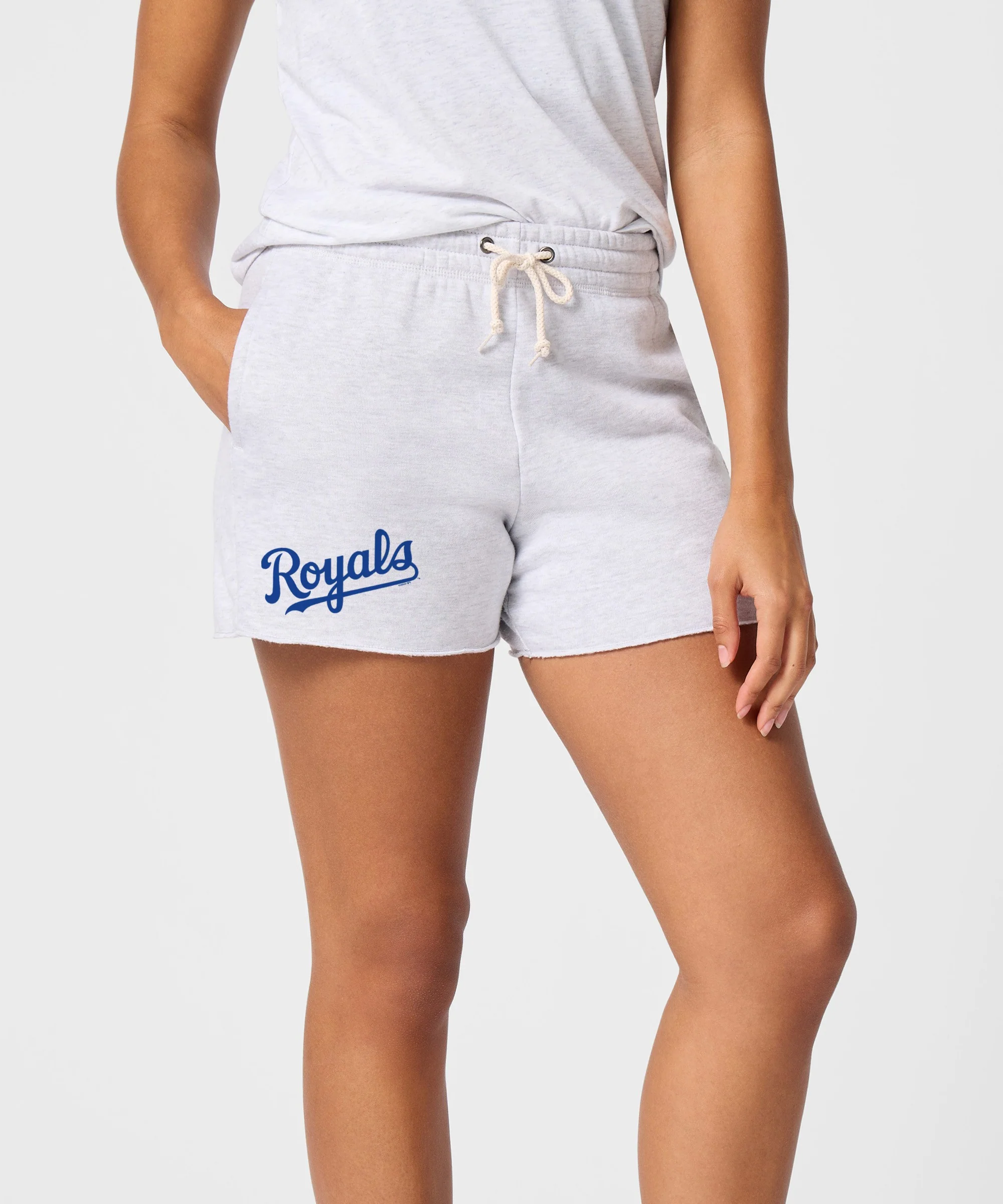 Women's Kansas City Royals Jersey Logo '06 Sweat Shorts - Image 3