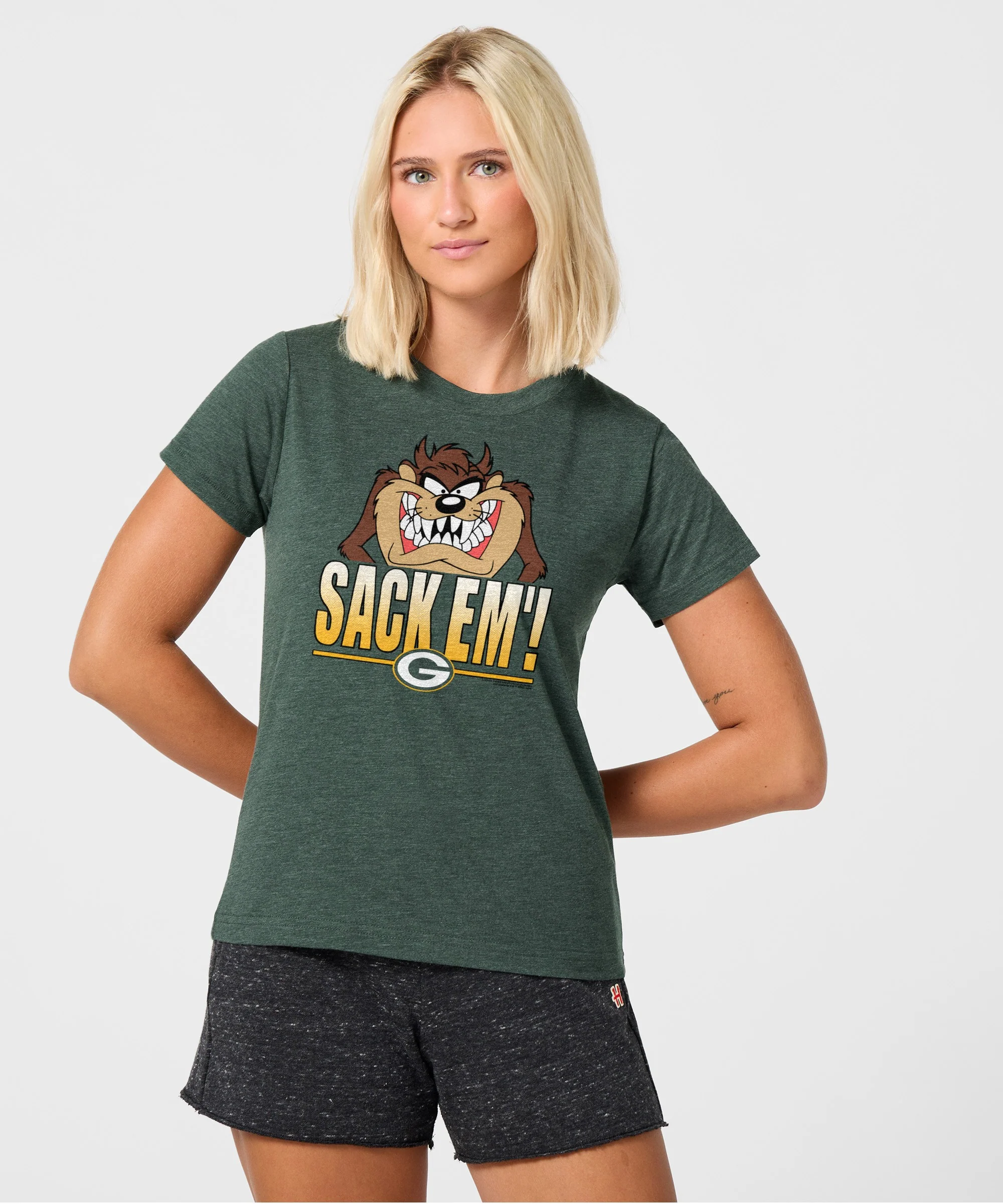 Women's Looney Tunes Taz Sack Em' x Green Bay Packers - Image 3