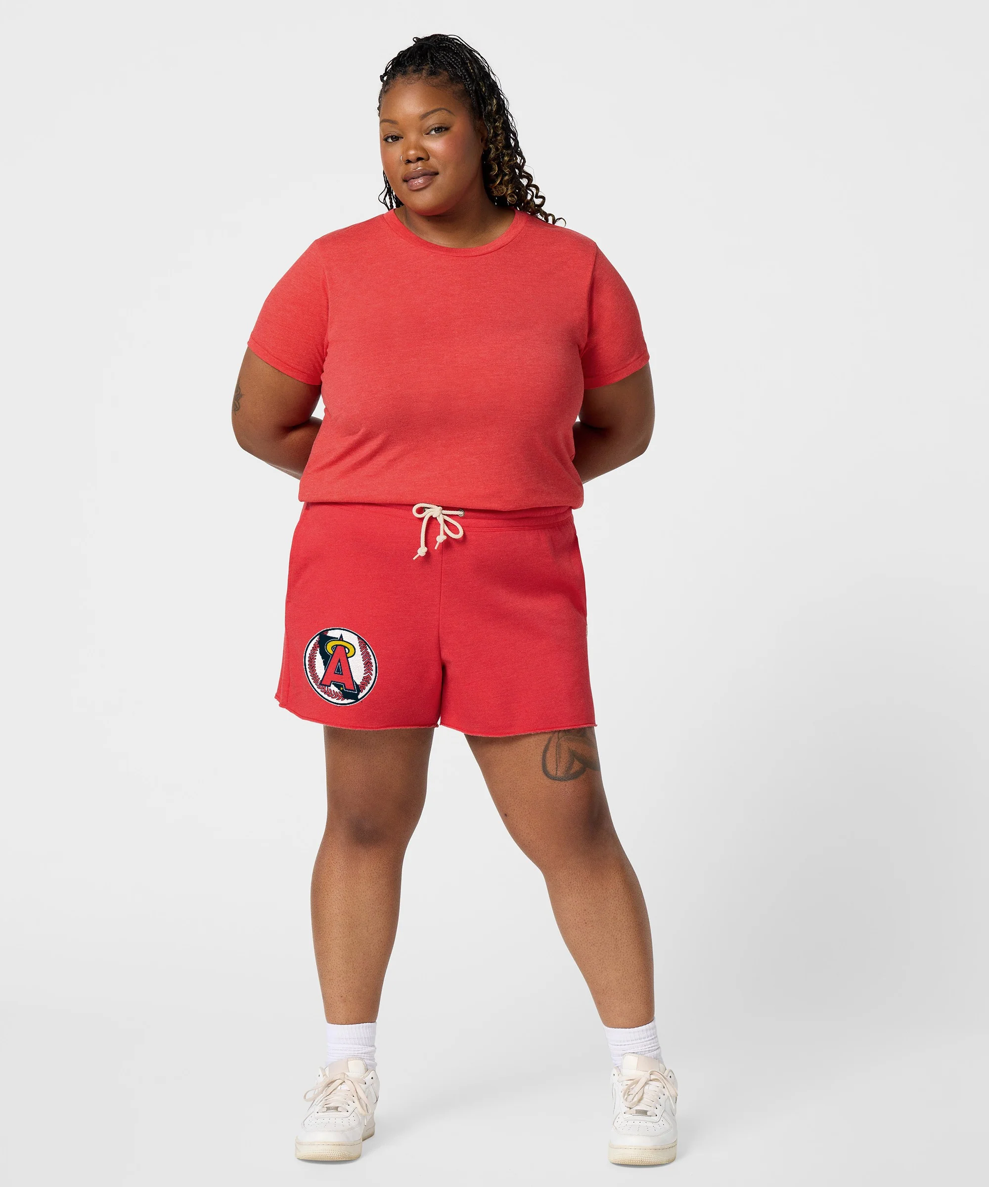Women's Los Angeles Angels '86 Sweat Shorts - Image 5