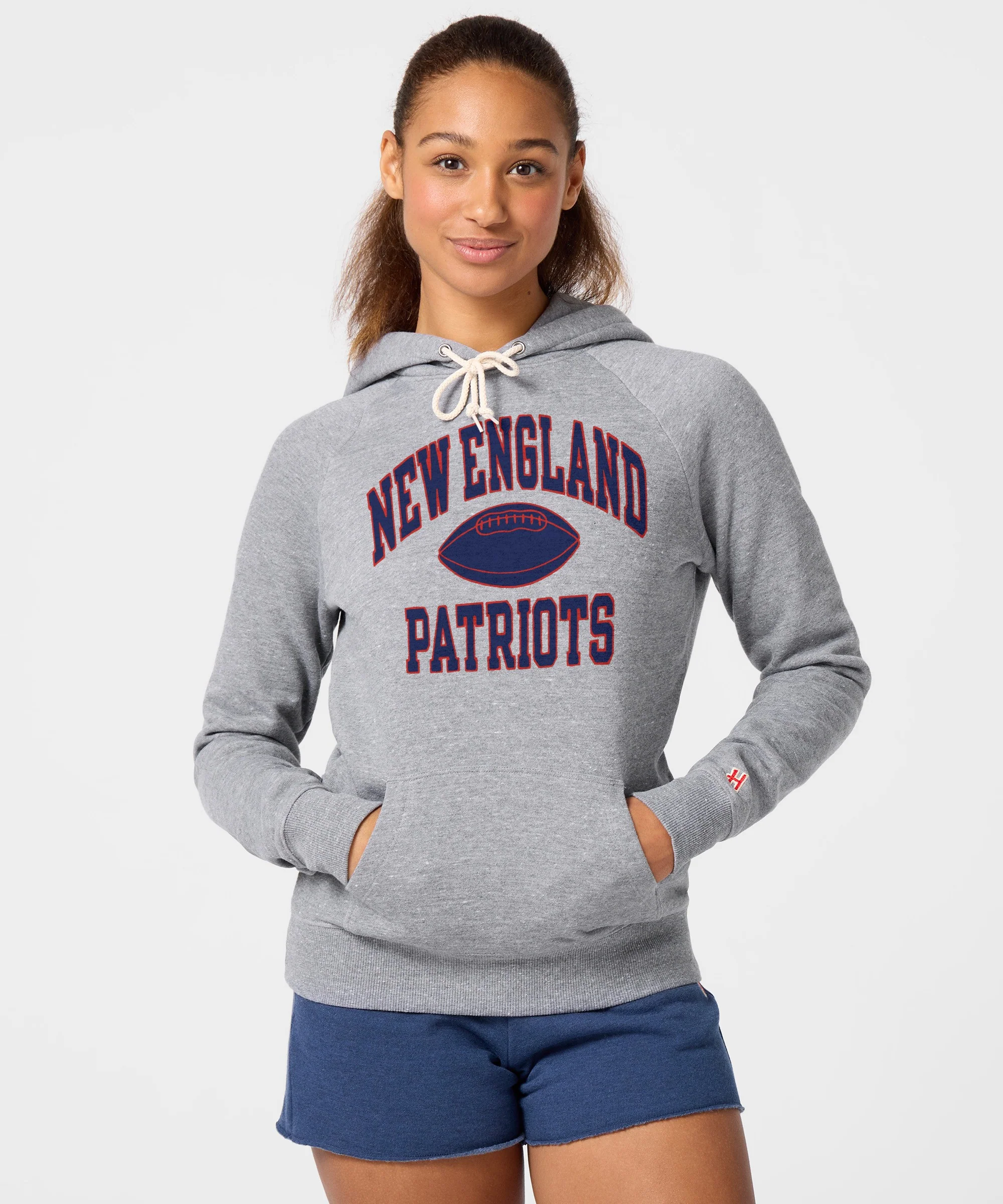 Women's New England Patriots Gridiron Hoodie - Image 3