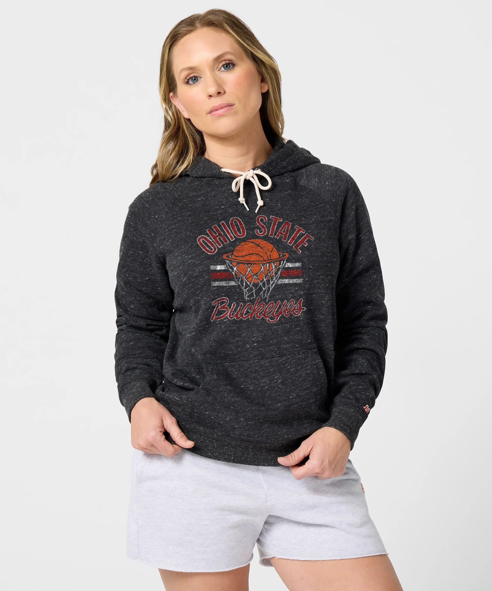 Women's Ohio State Buckeyes Basketball Stripe Hoodie - Image 3