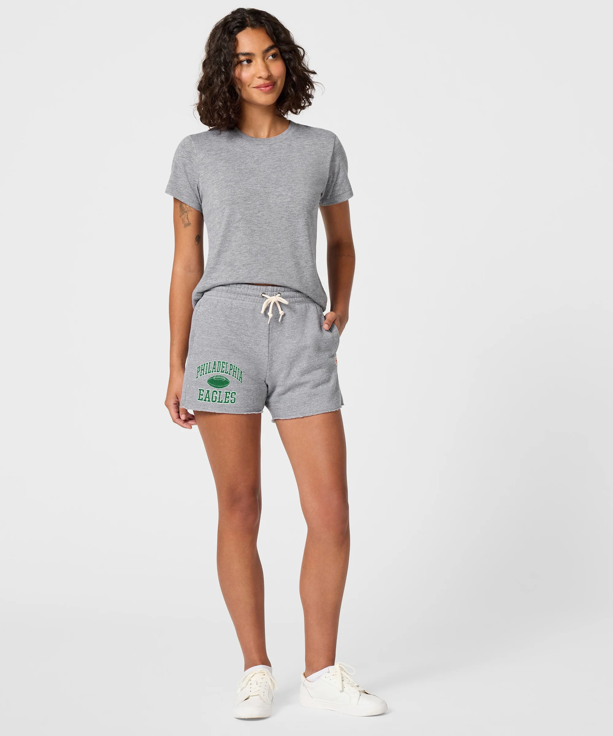 Women's Philadelphia Eagles Gridiron Sweat Shorts - Image 5