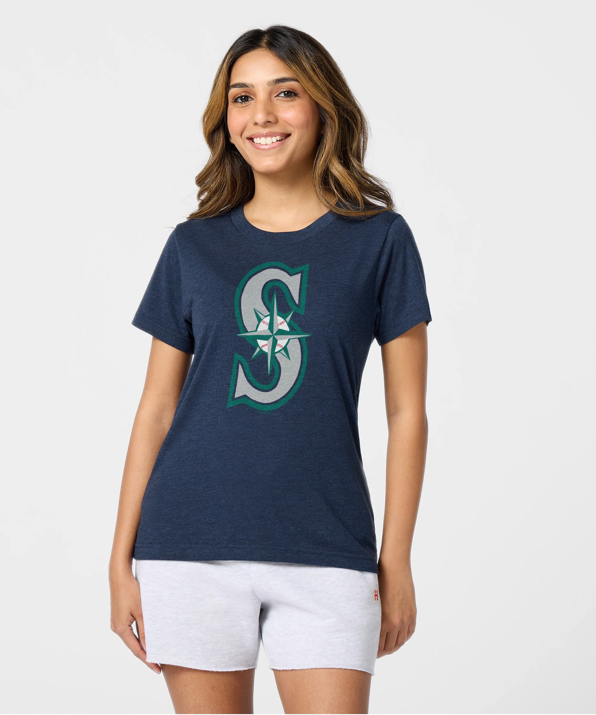 Women's Seattle Mariners Cap Logo '93 - Image 3