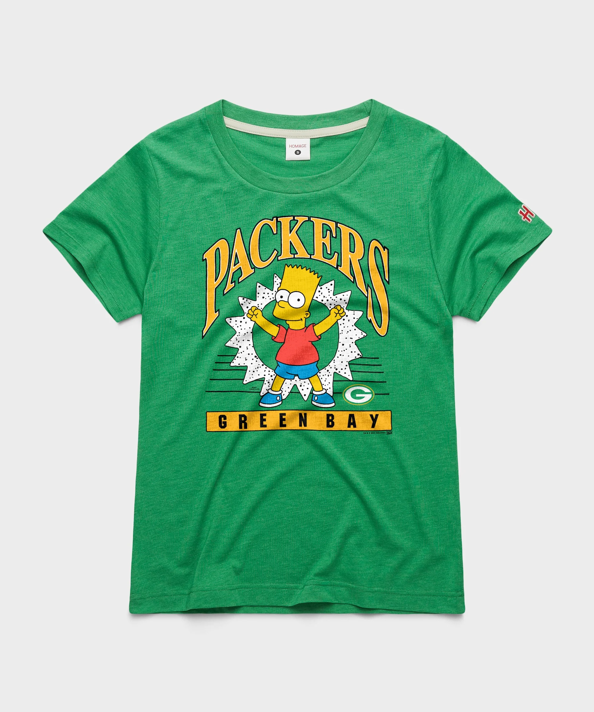 Women's The Simpsons Bart x Green Bay Packers