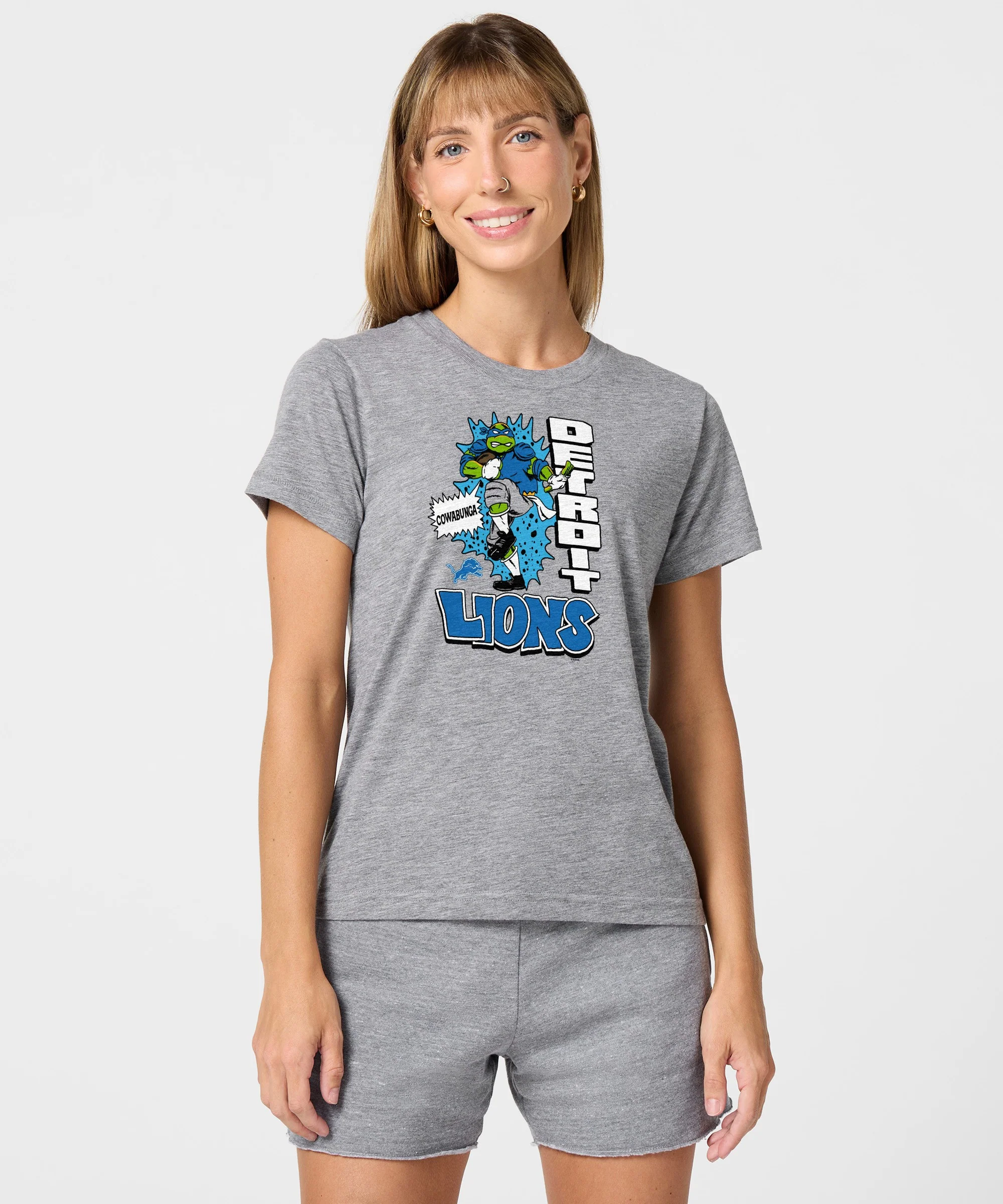 Women's TMNT Leonardo x Detroit Lions - Image 3