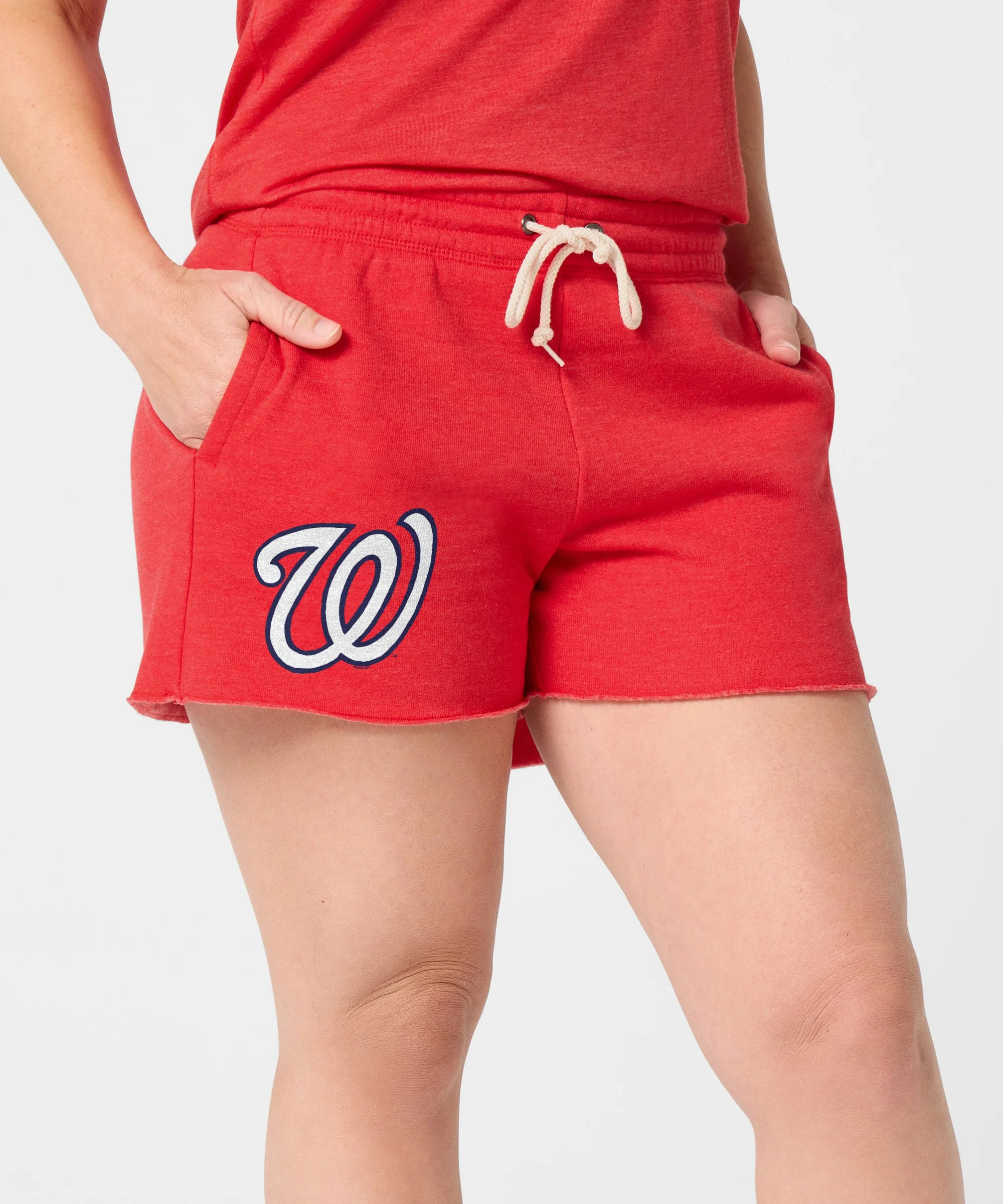Women's Washington Nationals Cap Logo '24 Sweat Shorts - Image 3