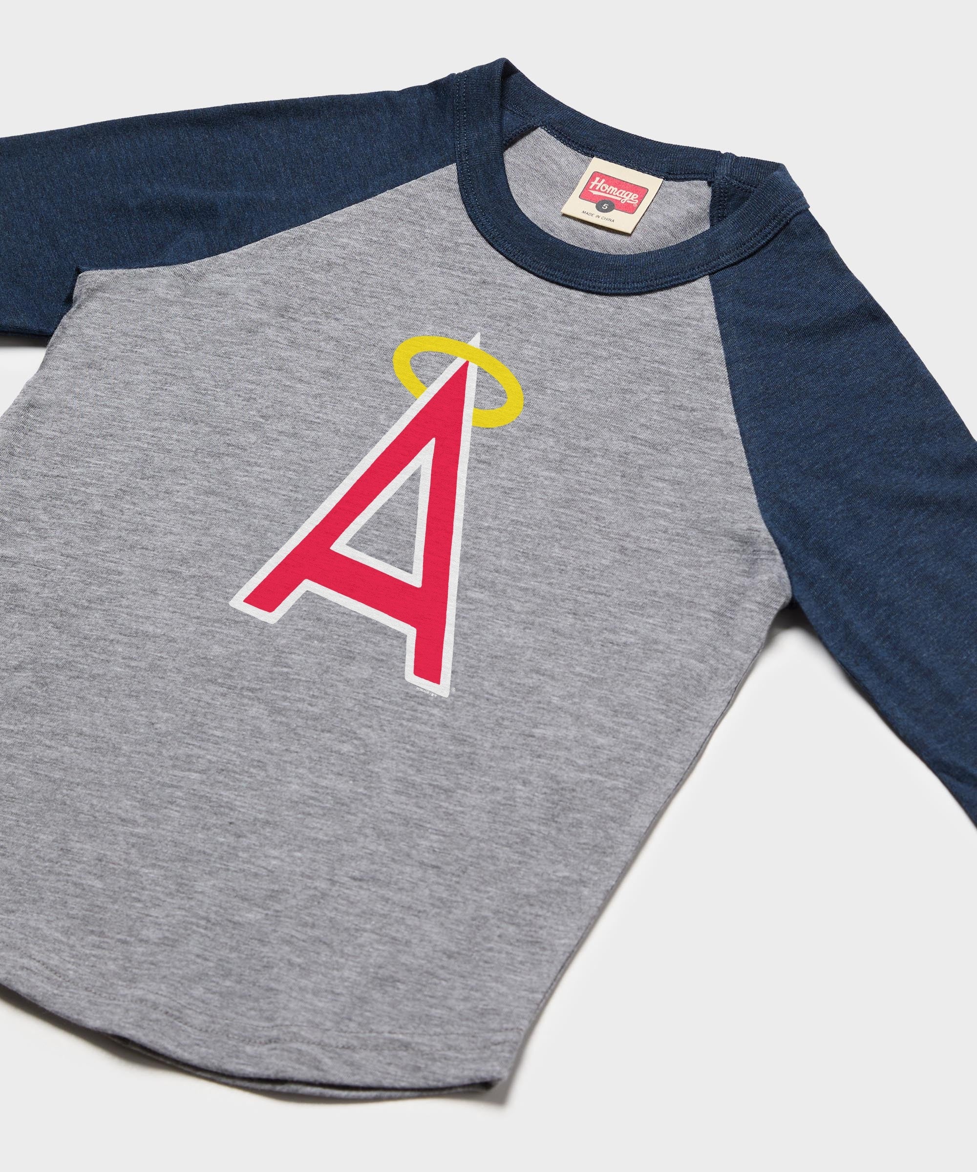 Youth California Angels Cap Logo '72 Raglan - Image 2
