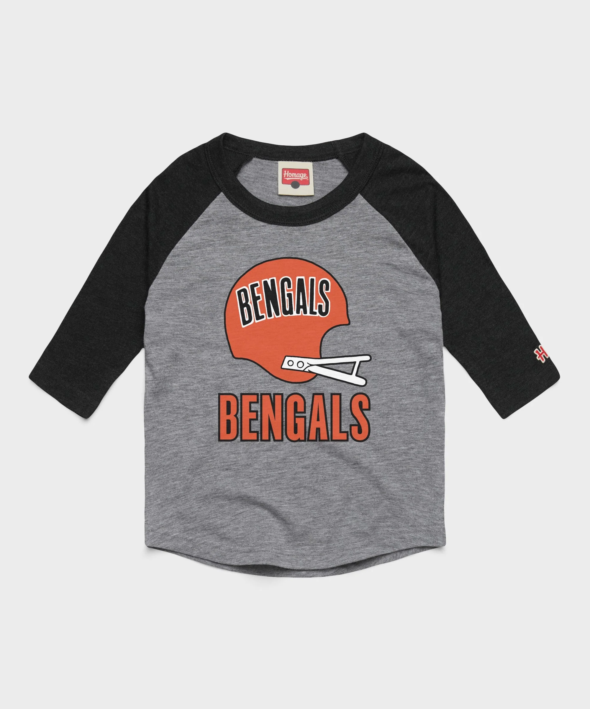 Youth Cincinnati Bengals Big Helmet Raglan
