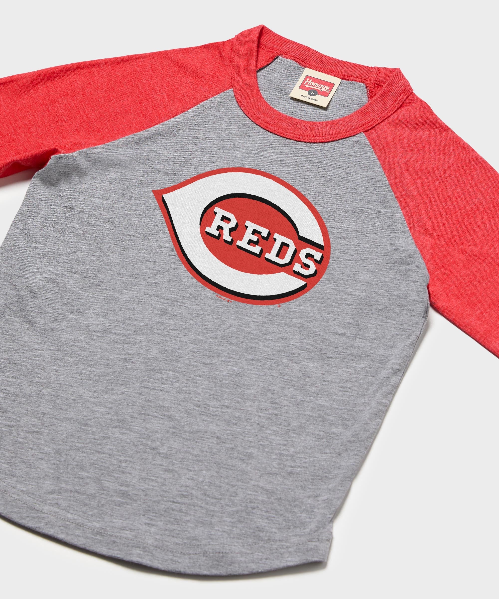 Youth Cincinnati Reds Jersey Logo '13 Raglan - Image 2