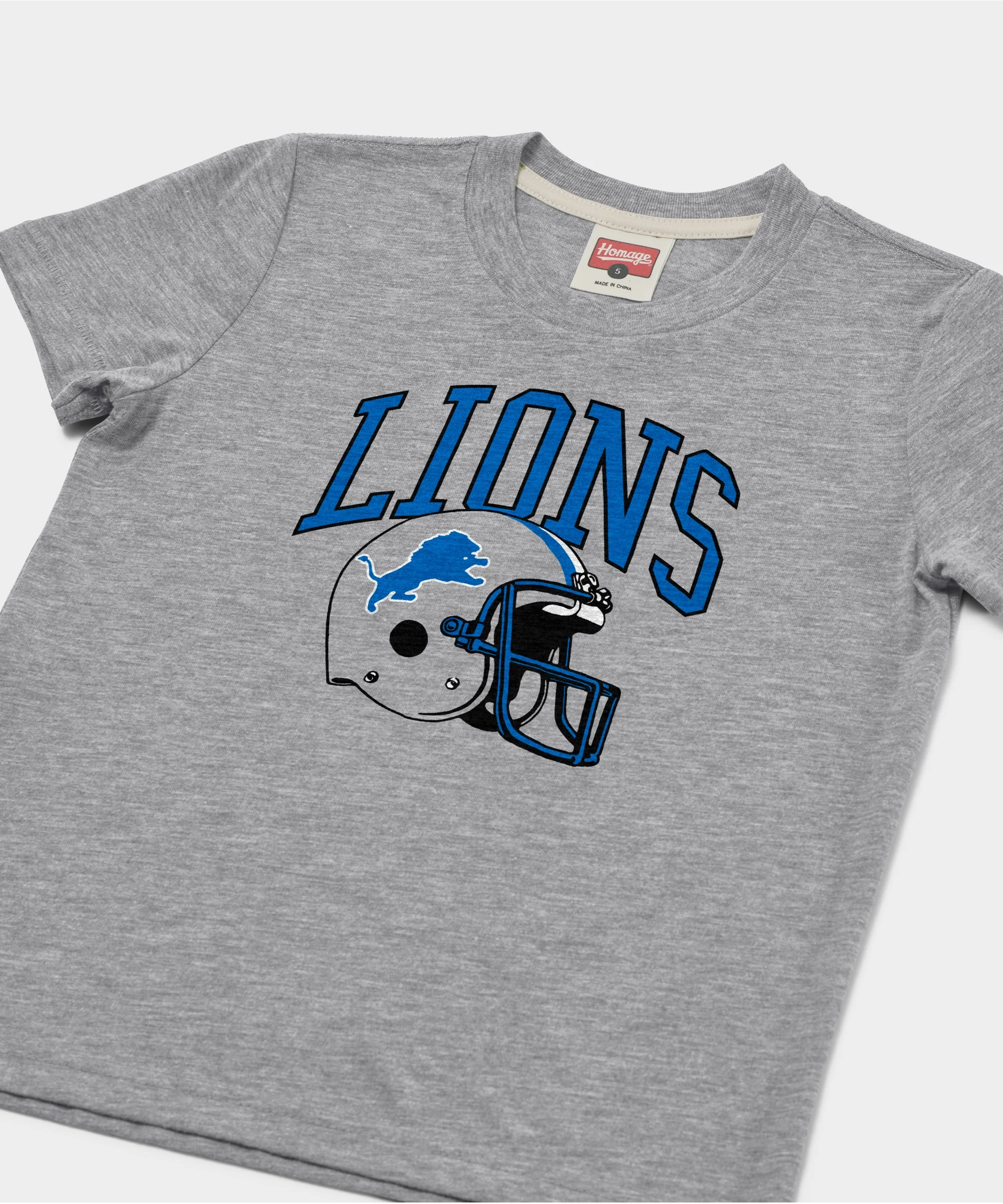 Youth Detroit Lions Helmet Retro - Image 2