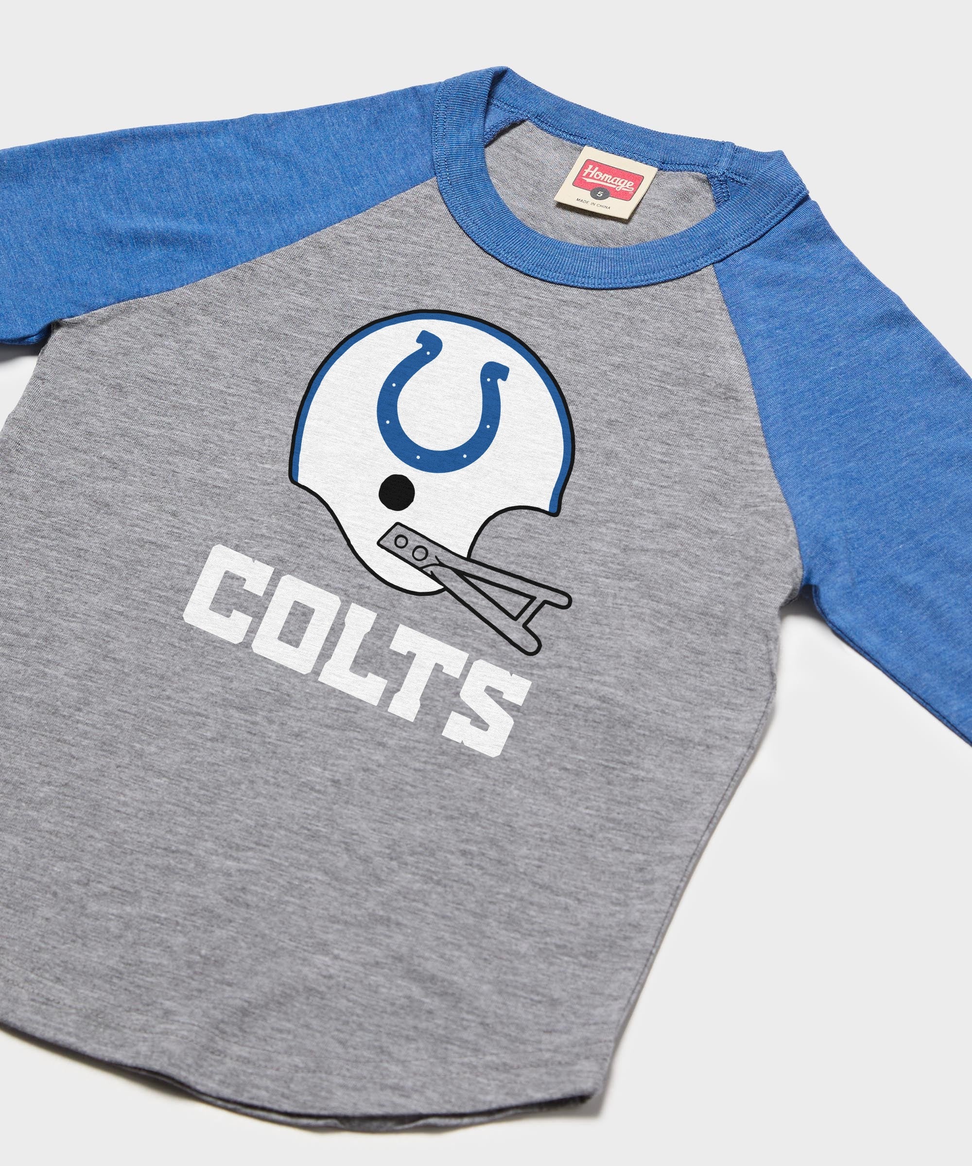 Youth Indianapolis Colts Big Helmet Raglan - Image 2