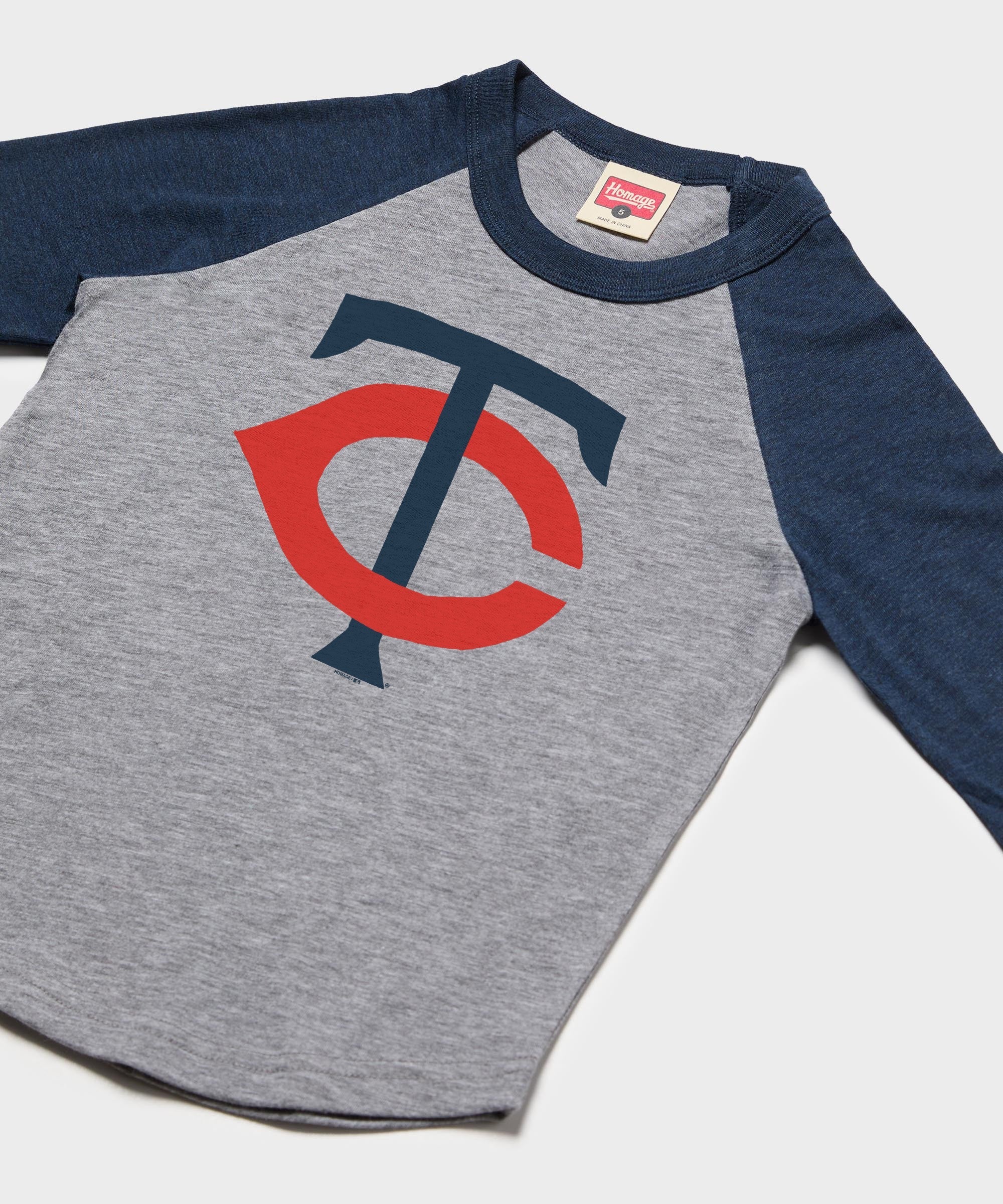 Youth Minnesota Twins Alt Logo '61 Raglan - Image 2