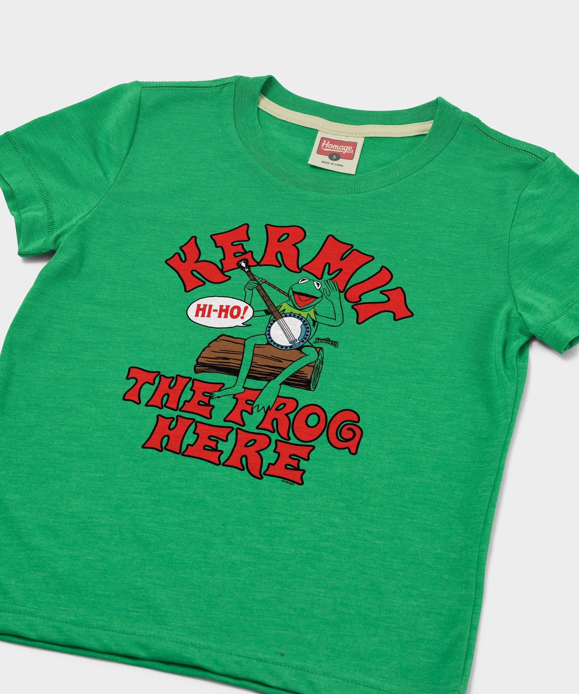 Youth Muppets Kermit The Frog Here T-Shirt - Image 2