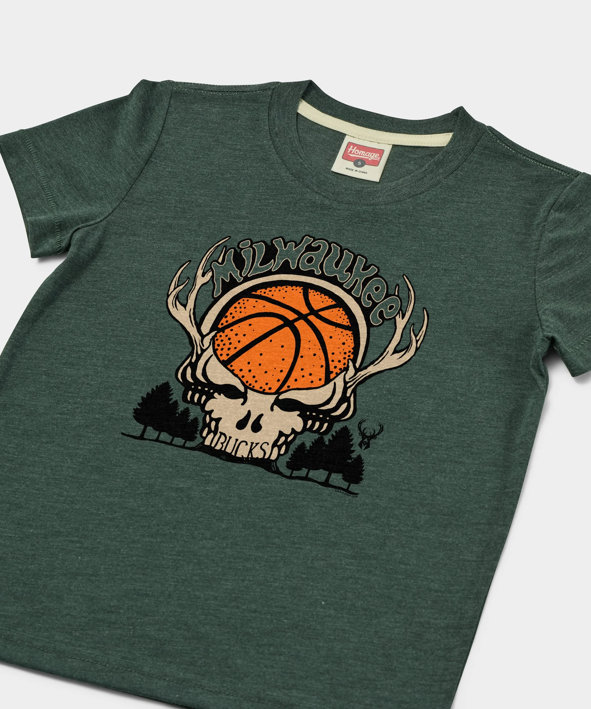 Youth NBA x Grateful Dead x Bucks Skull - Image 2