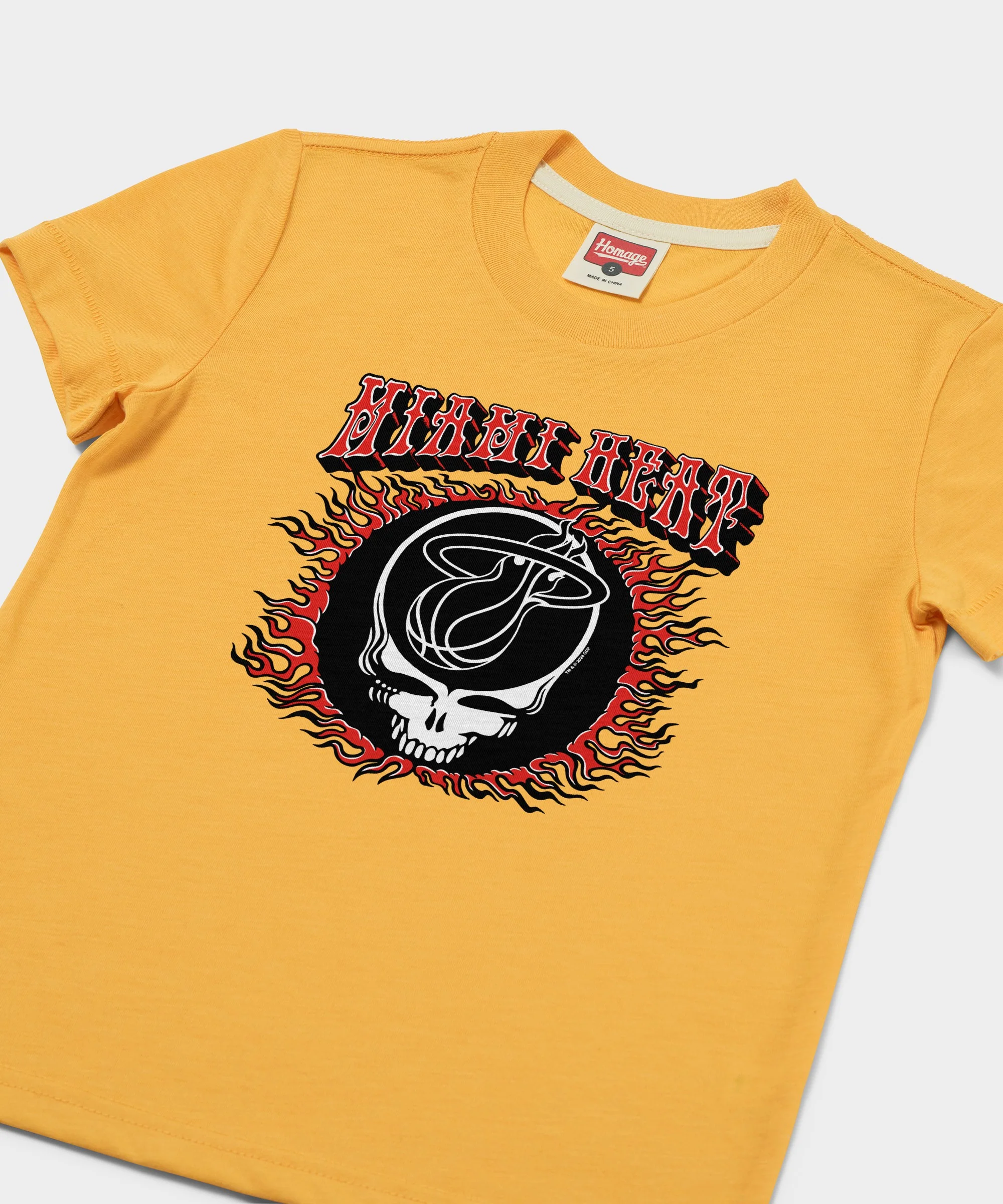 Youth NBA x Grateful Dead x Heat Flaming Skull - Image 2